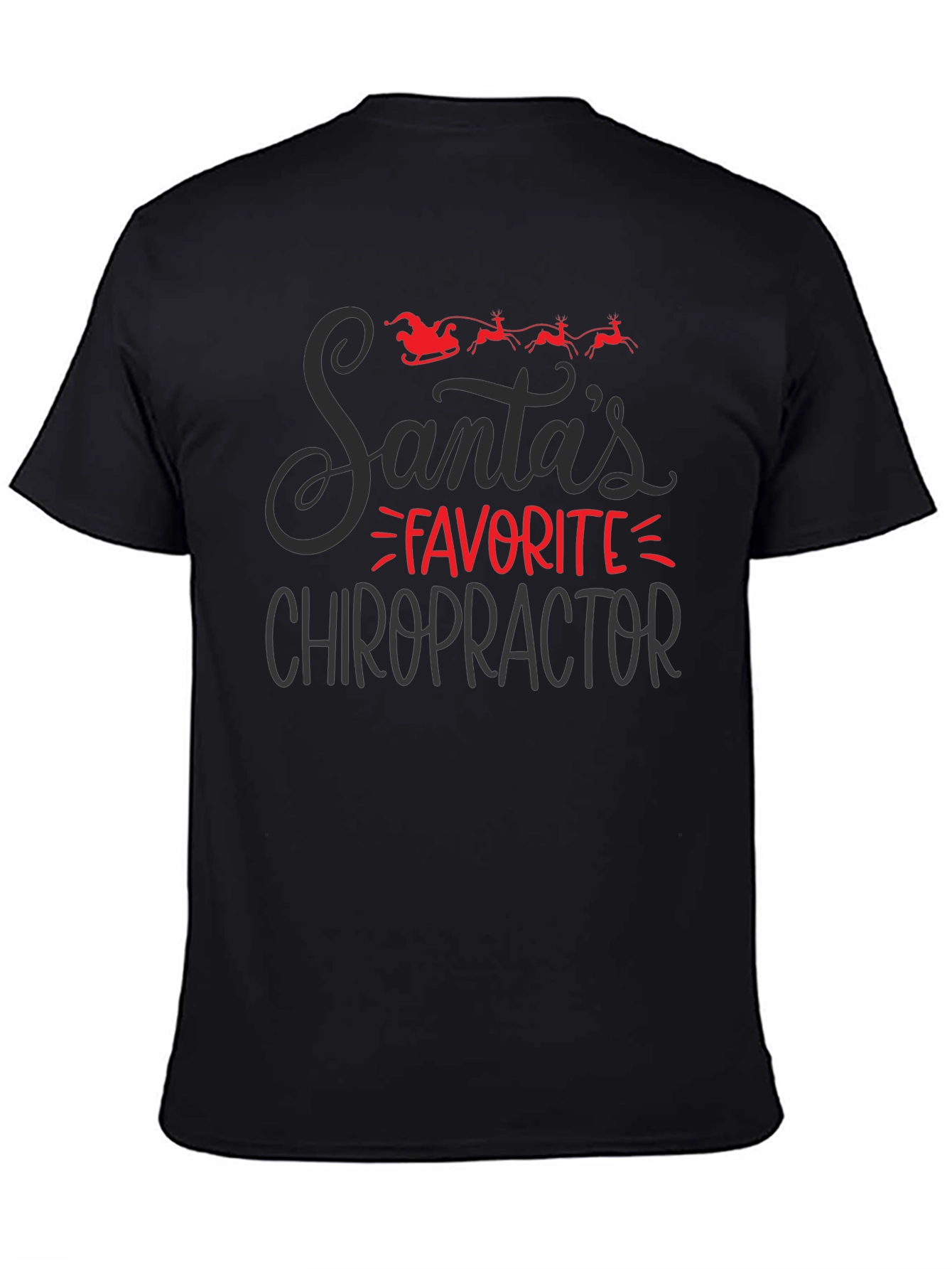Santas Favorite Chiropractor Christmas T-Shirt