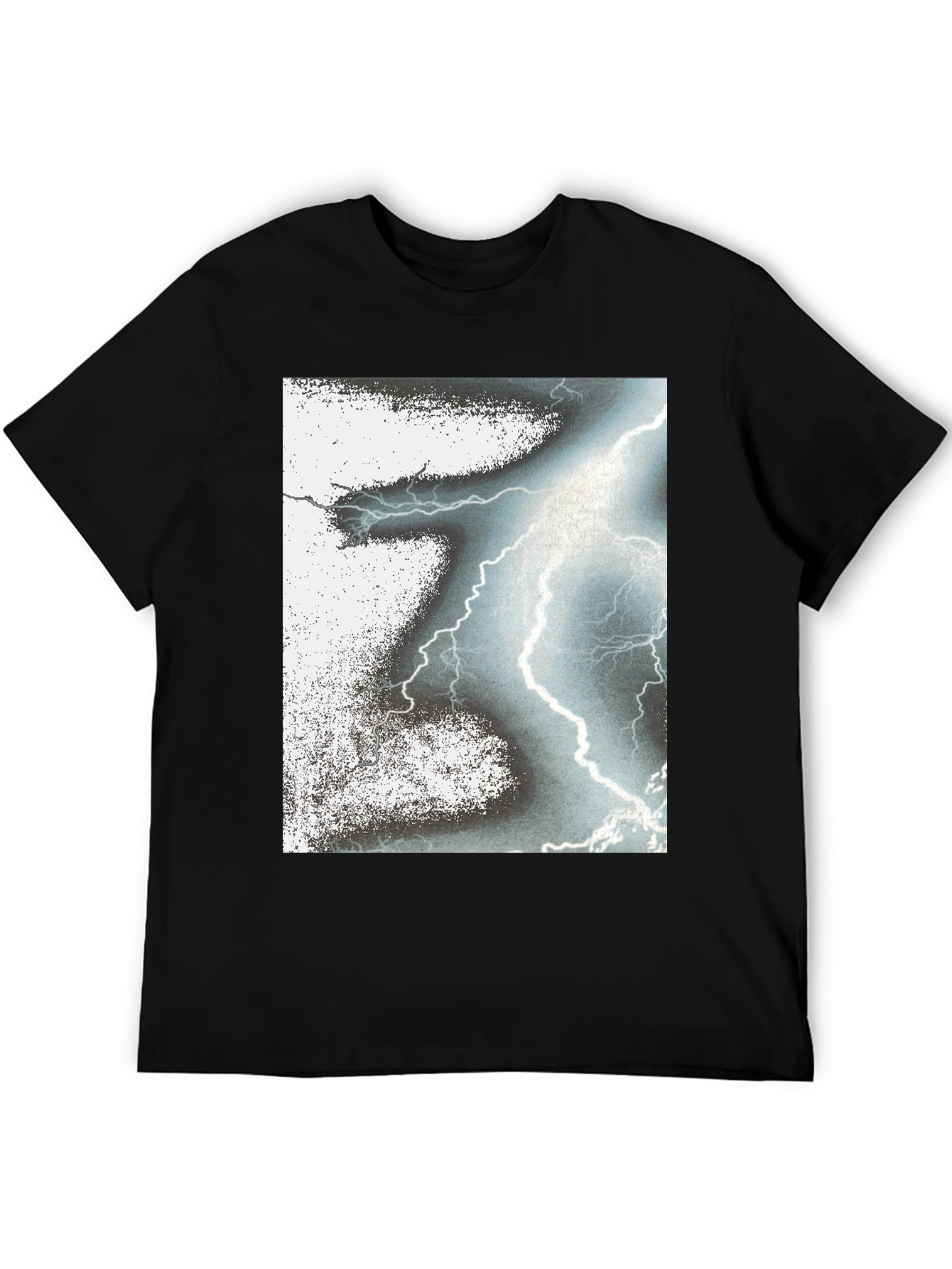Lightning Bolt Graphic Black T-Shirt