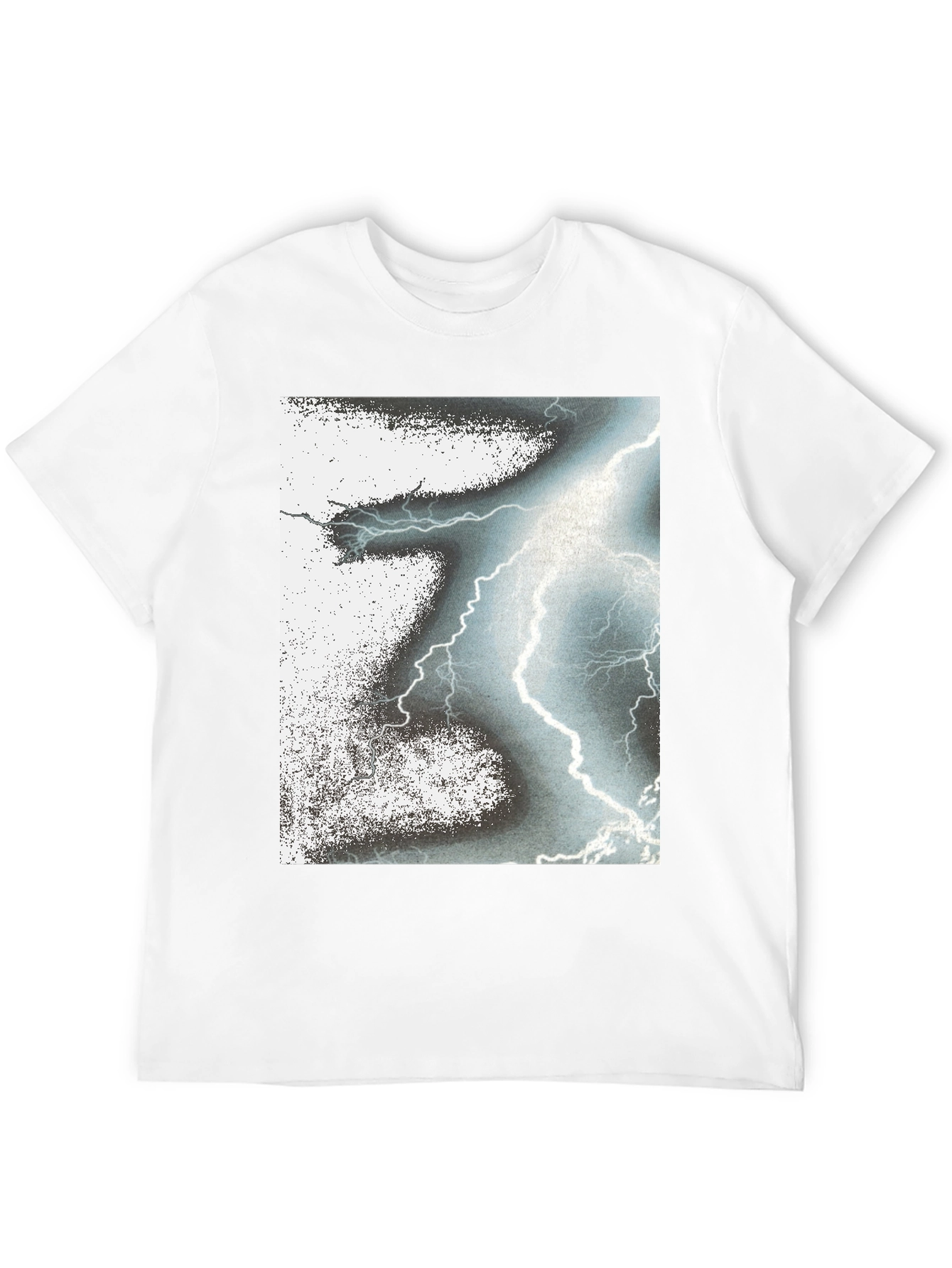 Lightning Bolt Graphic Black T-Shirt