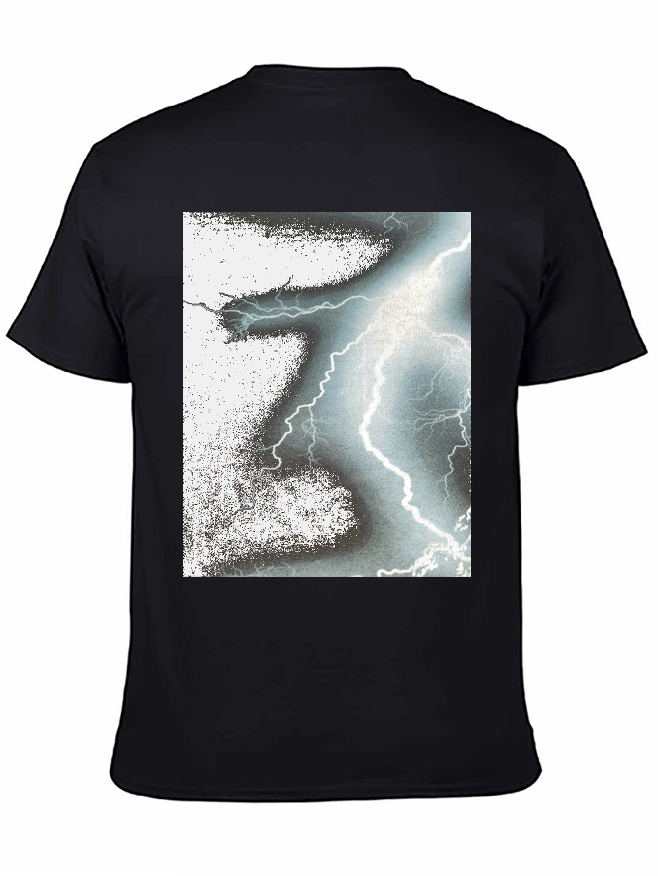 Lightning Bolt Graphic Black T-Shirt