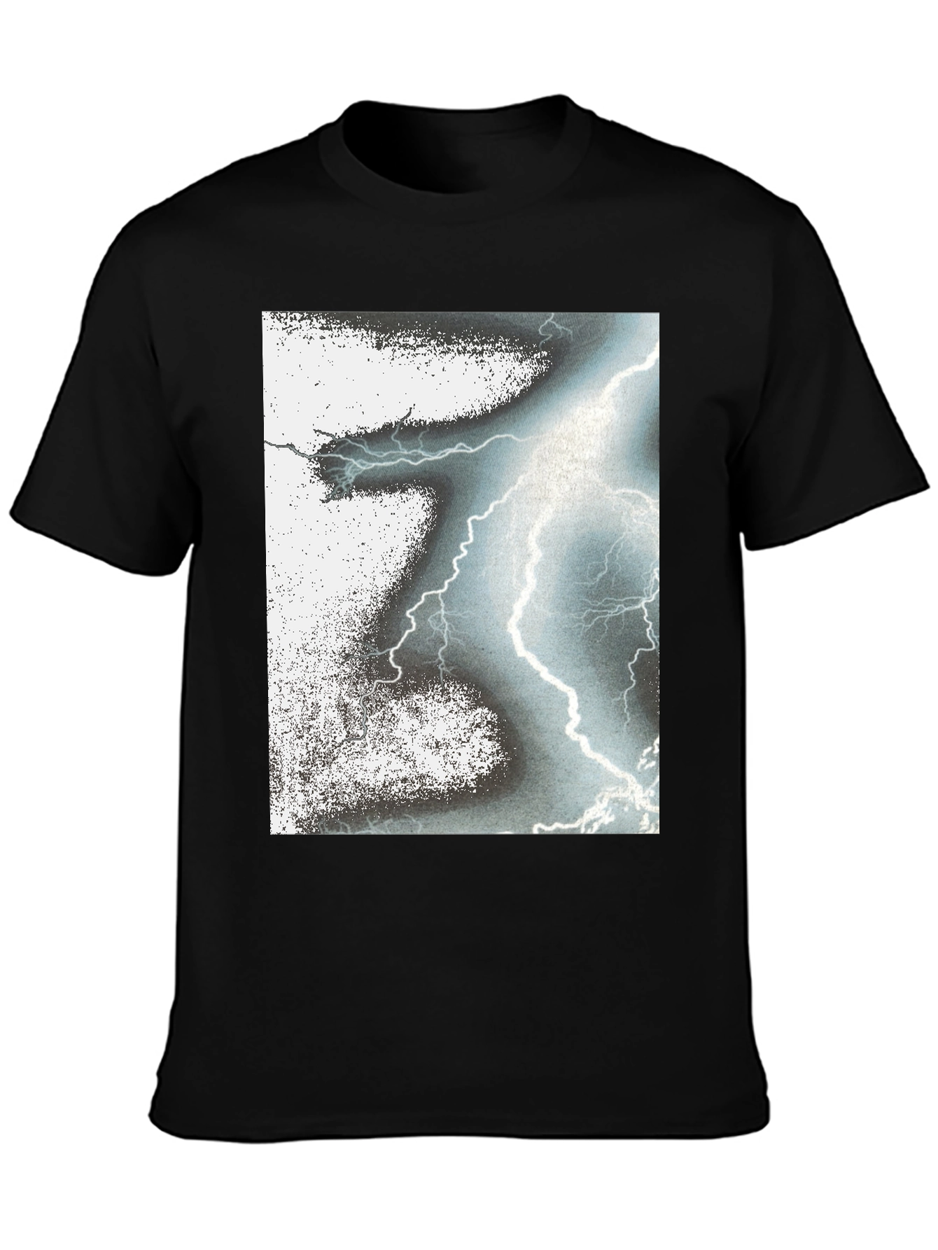 Lightning Bolt Graphic Black T-Shirt