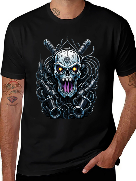 Cyberpunk Skull Graphic Tee
