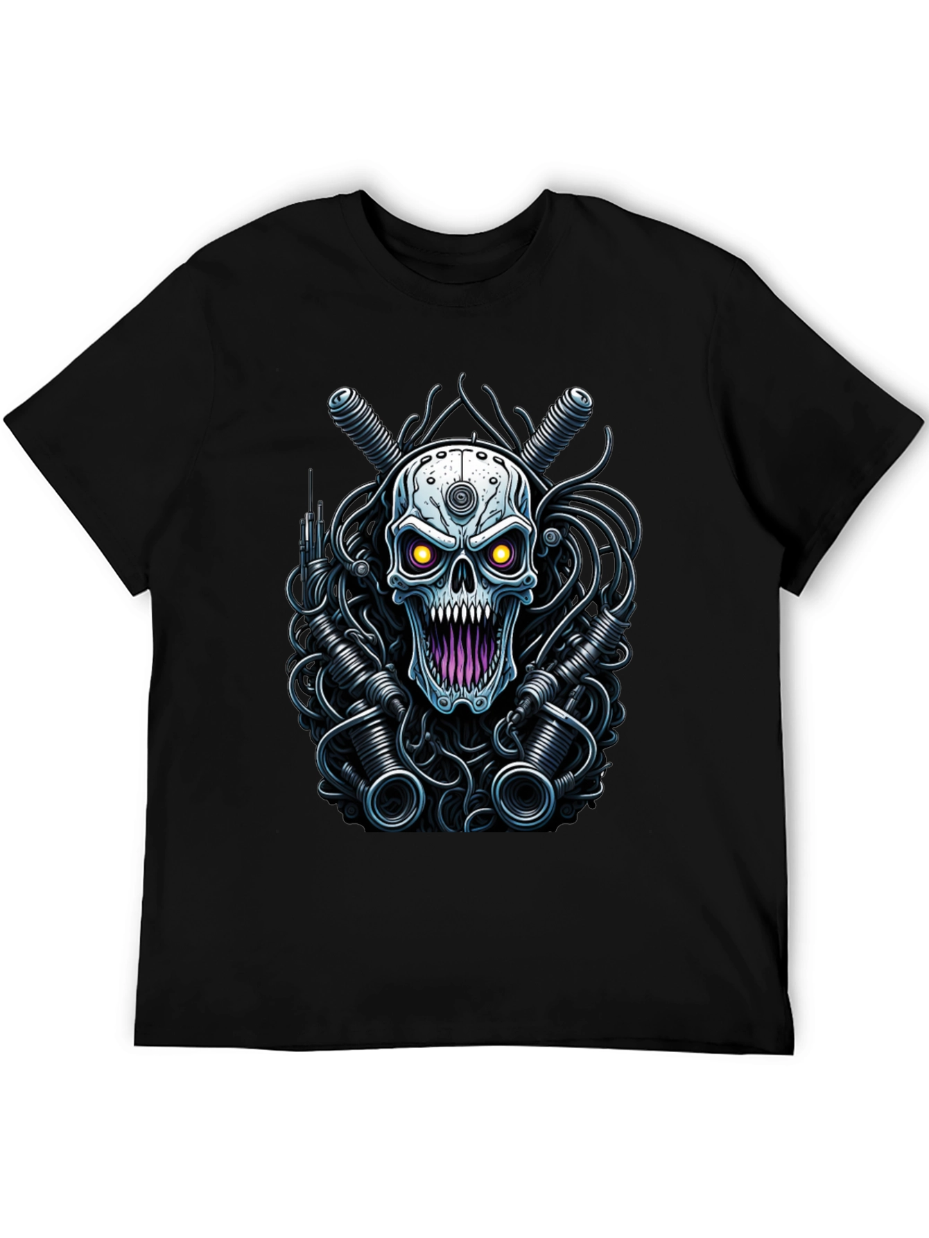 Cyberpunk Skull Graphic Tee