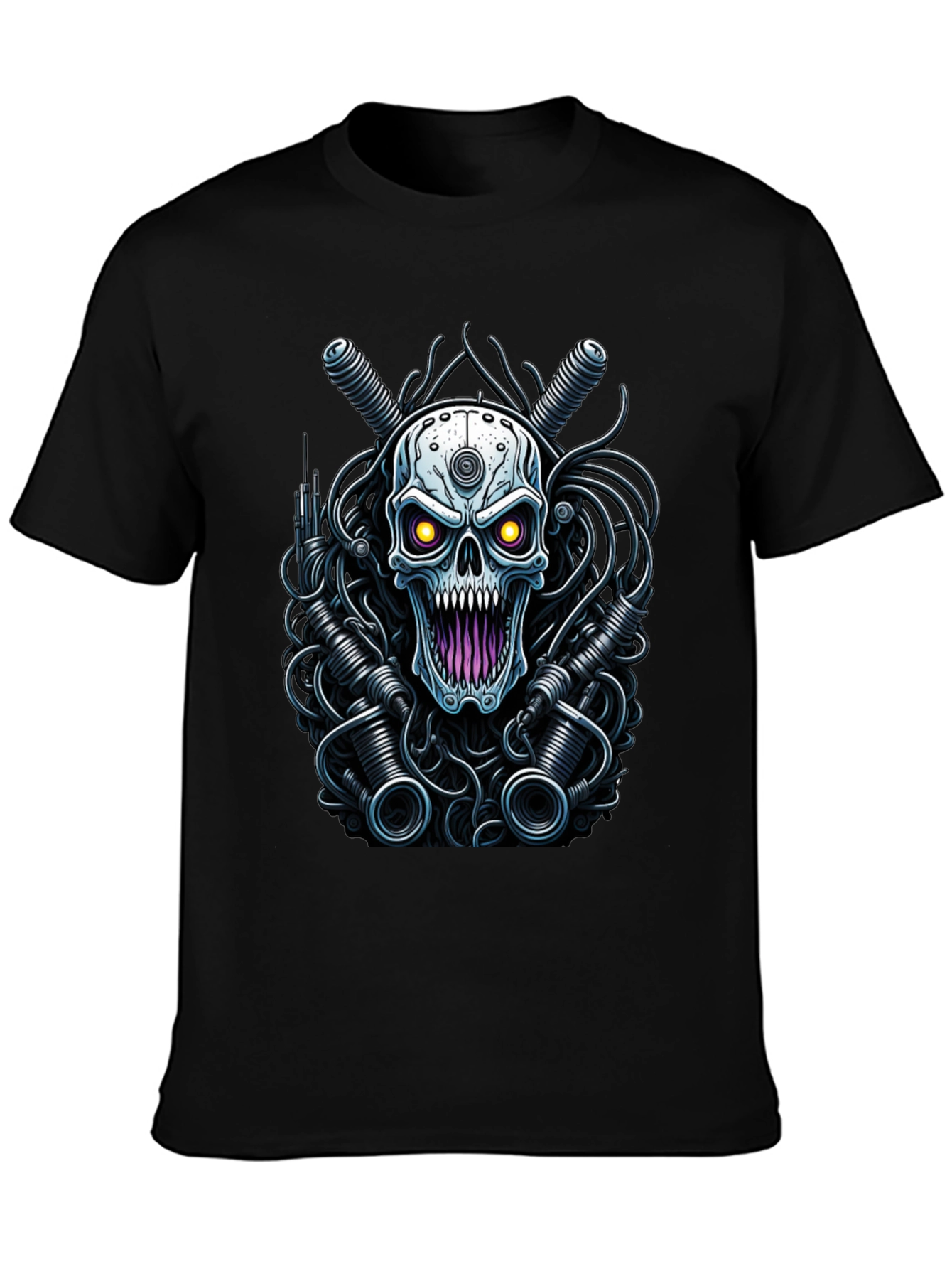 Cyberpunk Skull Graphic Tee