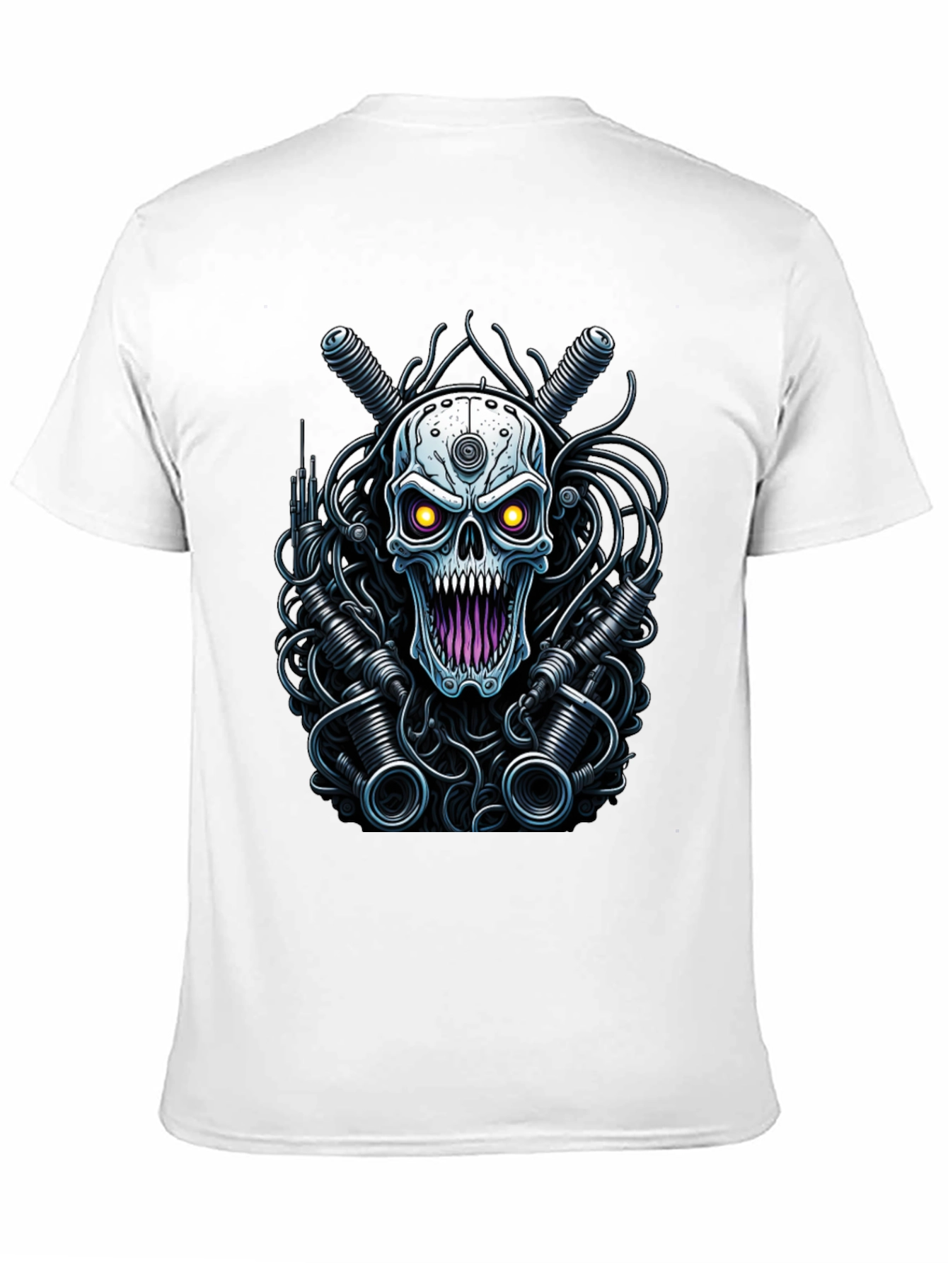 Cyberpunk Skull Graphic Tee