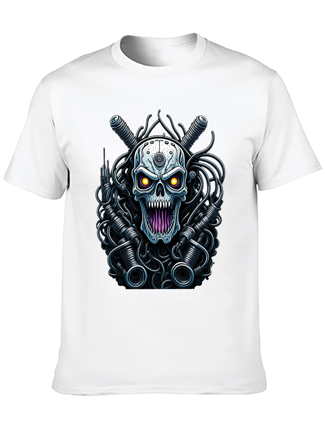 Cyberpunk Skull Graphic Tee