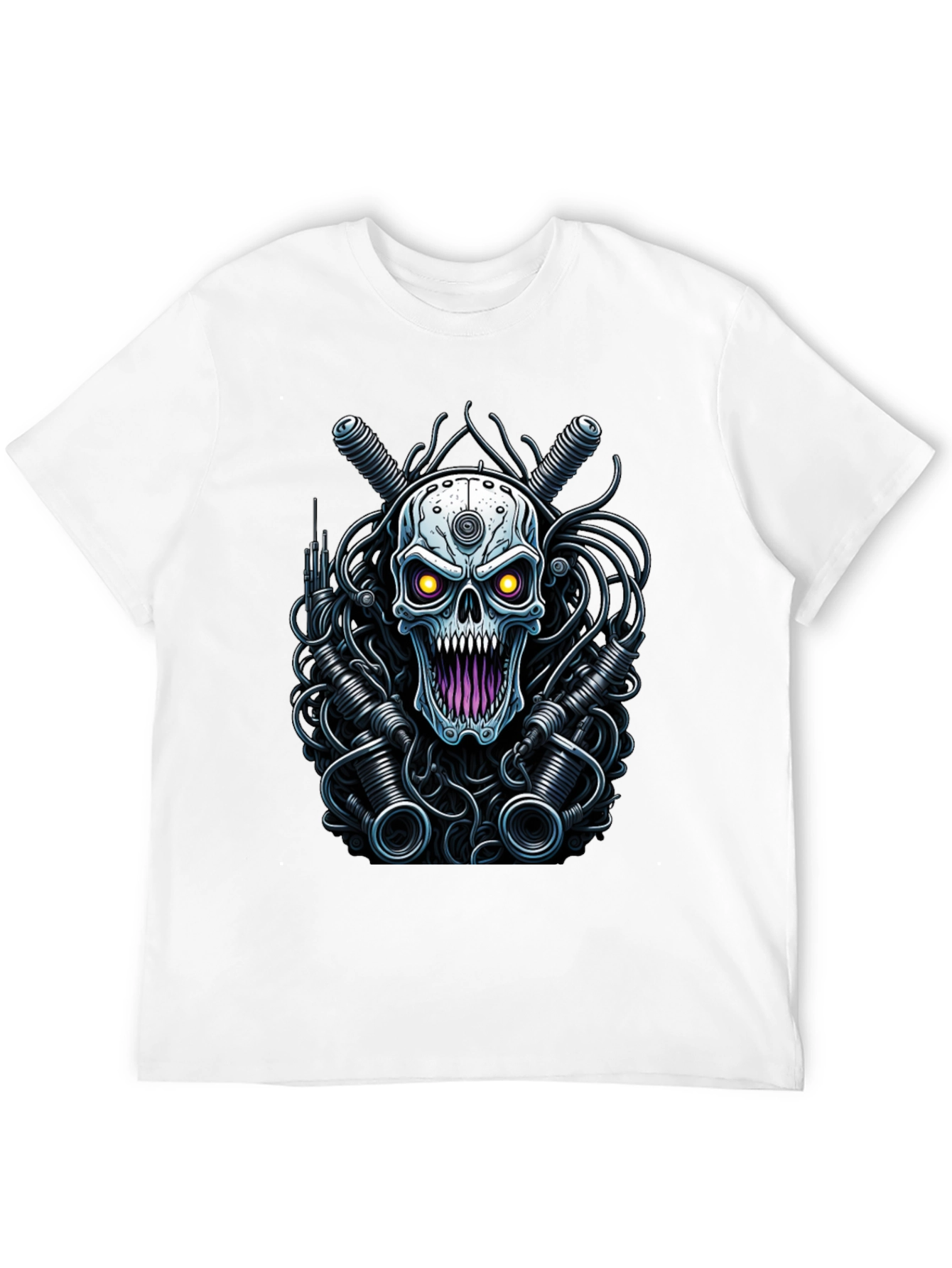 Cyberpunk Skull Graphic Tee
