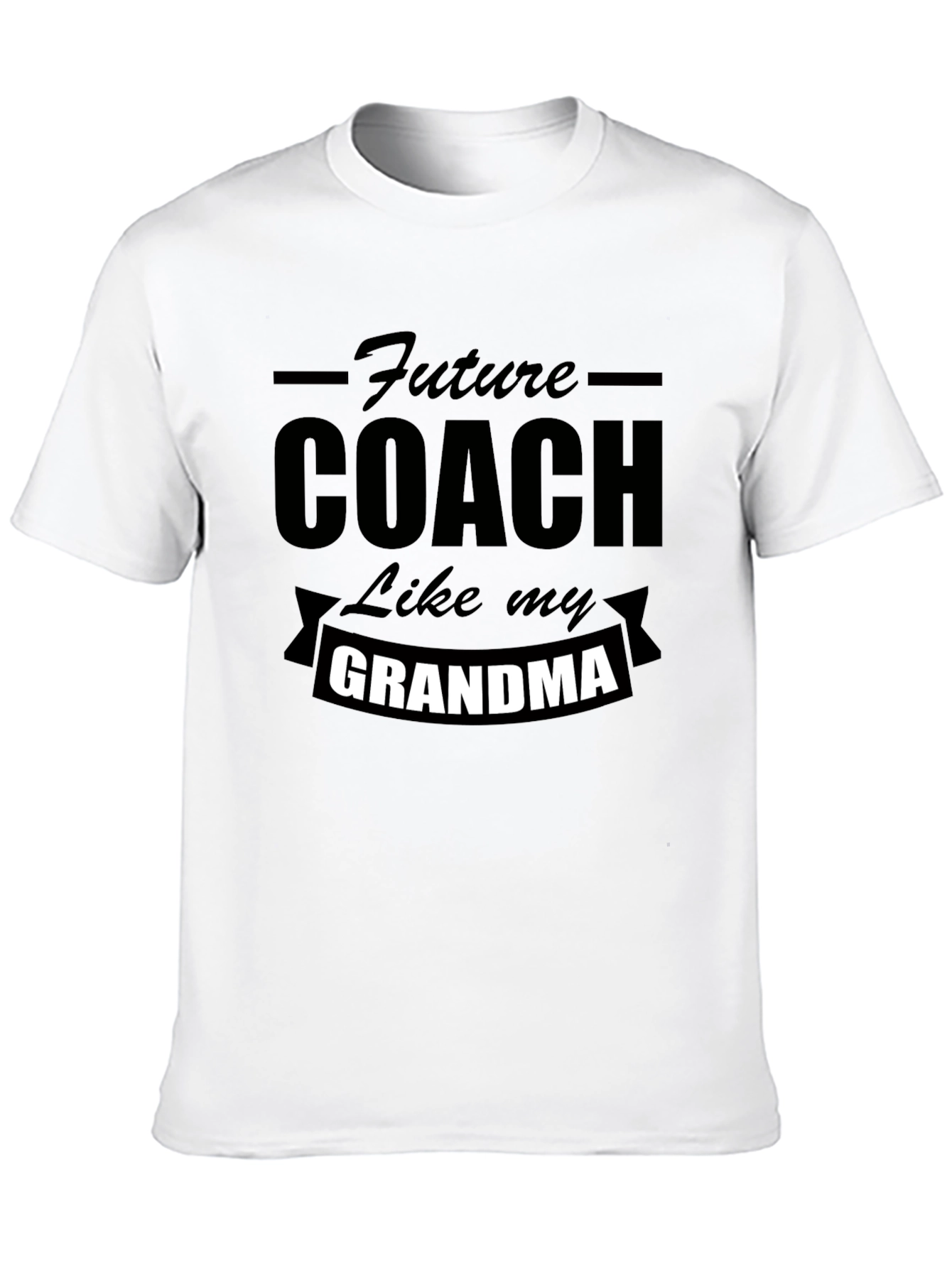 Future Coach Like My Grandma Black T-Shirt