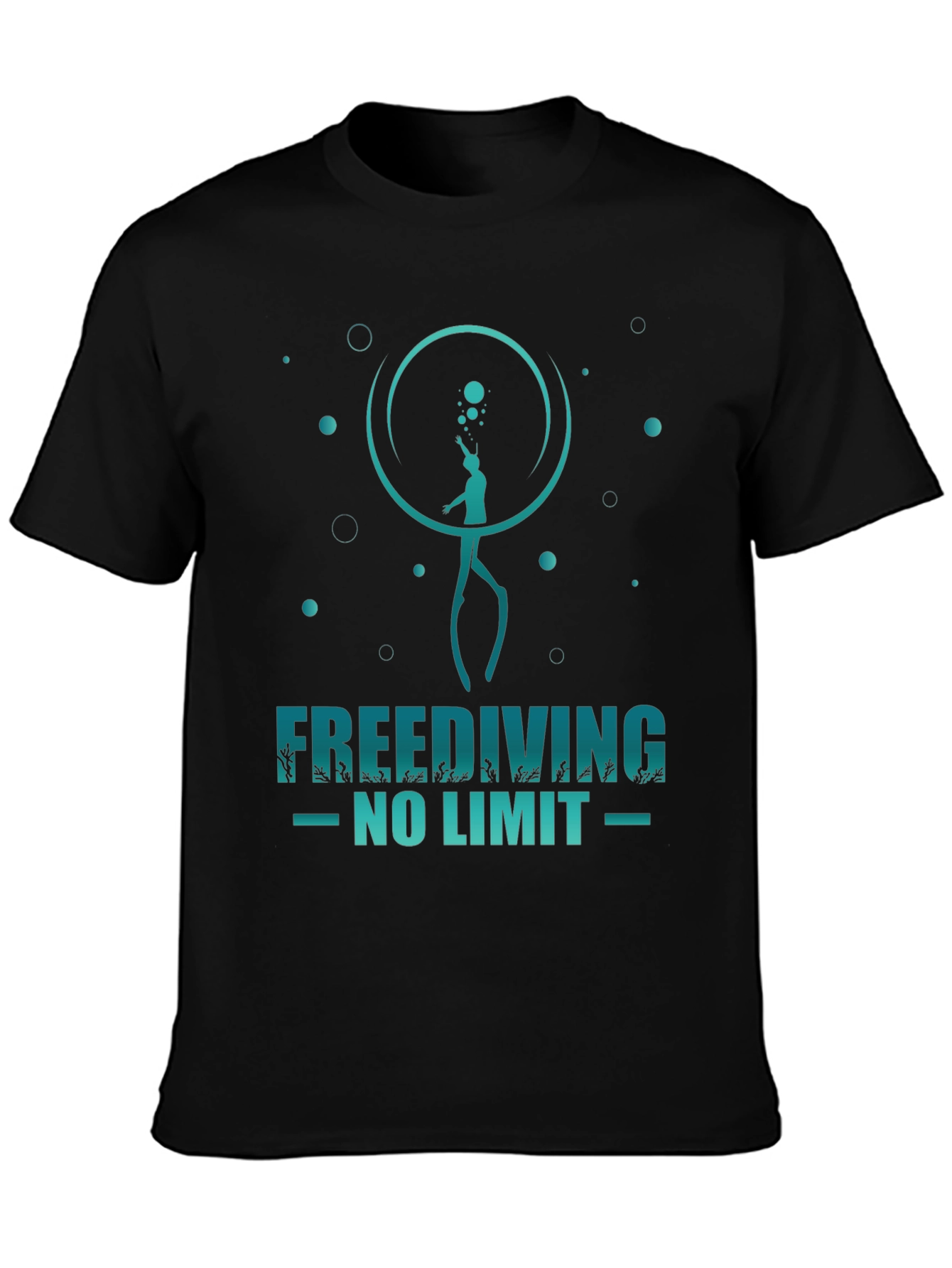 Freediving No Limit T-Shirt - Diver Graphic Tee