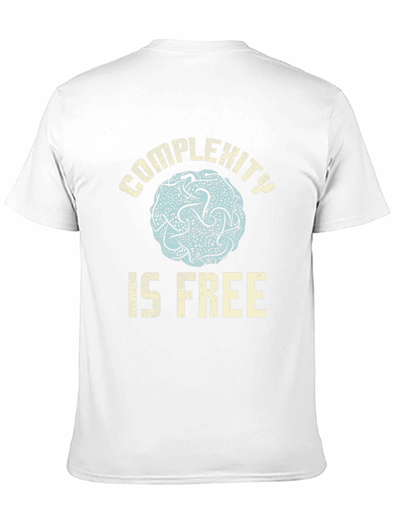 Complexity is Free Graphic Tee - Black Casual T-Shirt