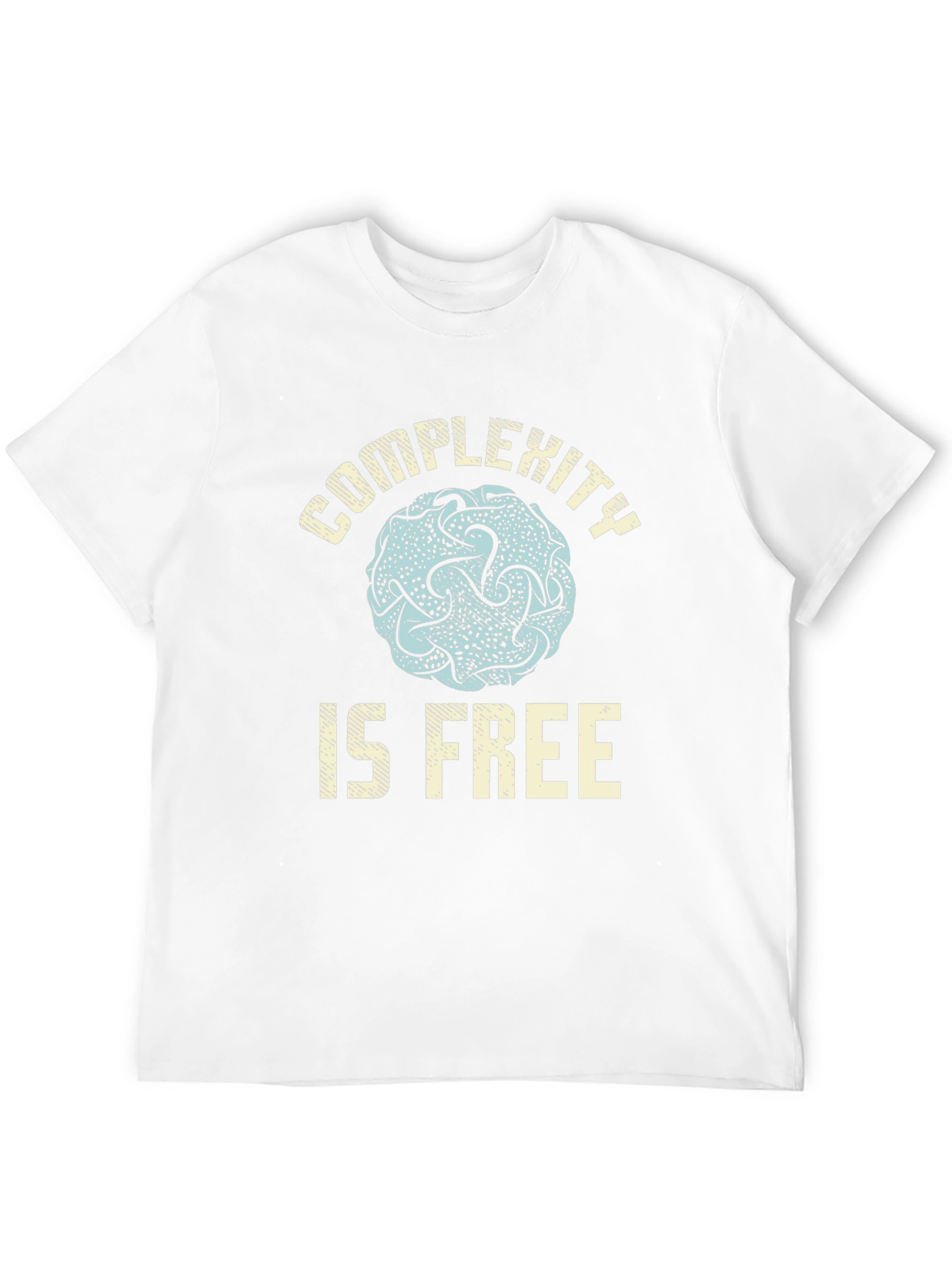 Complexity is Free Graphic Tee - Black Casual T-Shirt
