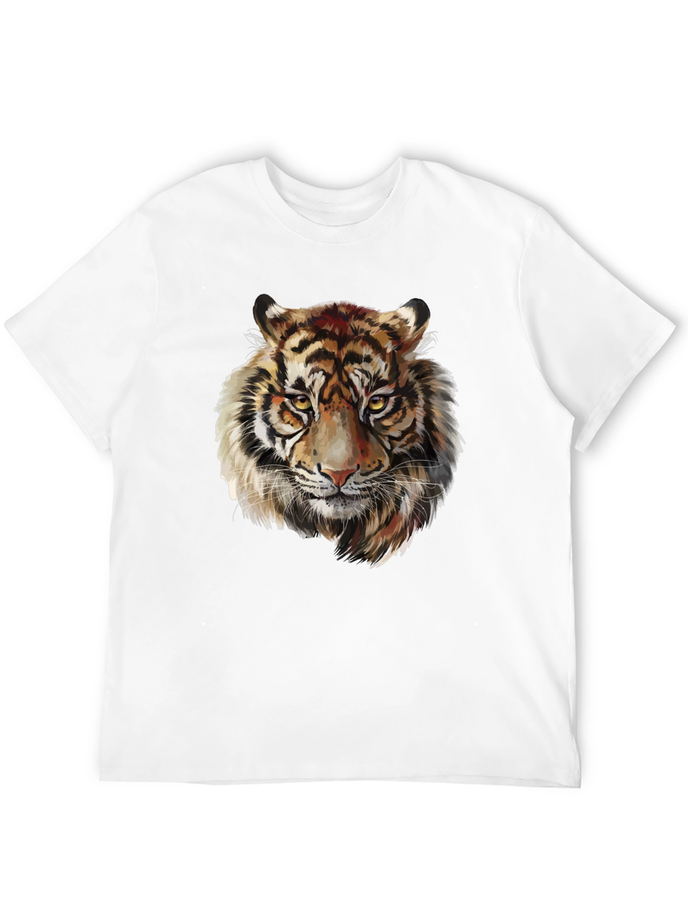 Tiger Graphic Tee - Fierce Animal Print T-Shirt