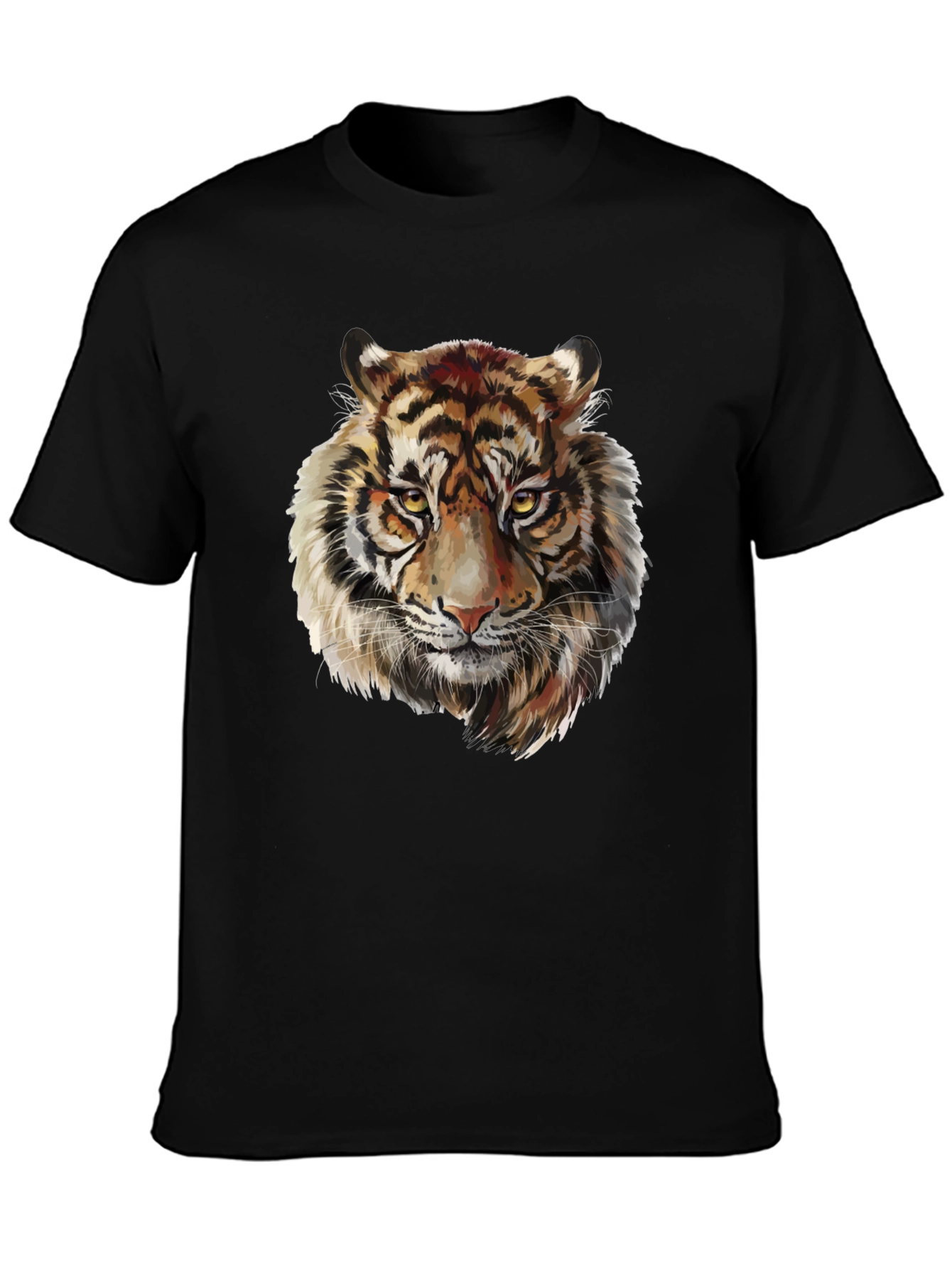 Tiger Graphic Tee - Fierce Animal Print T-Shirt