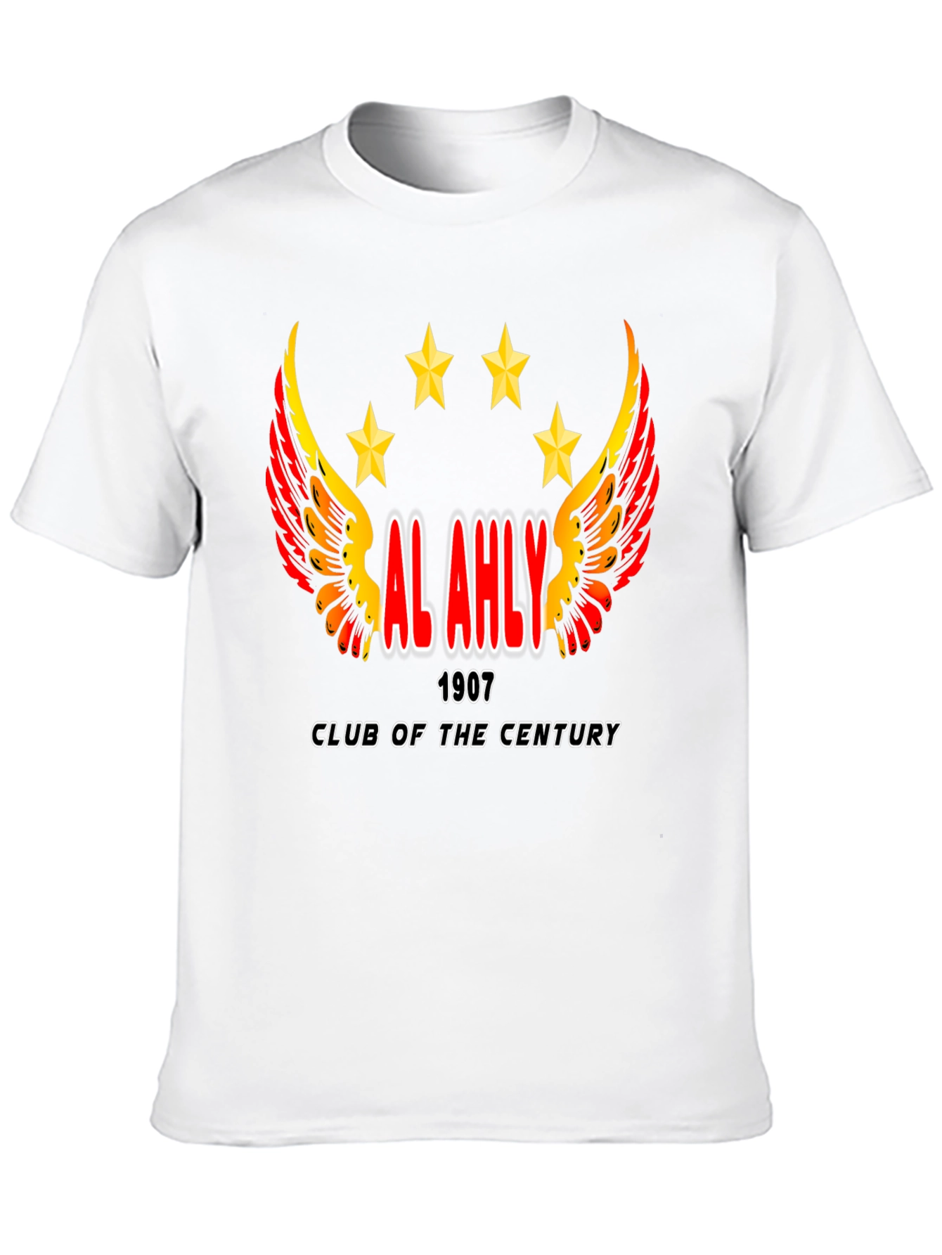 Al Ahly Club T-Shirt - Black Cotton Blend