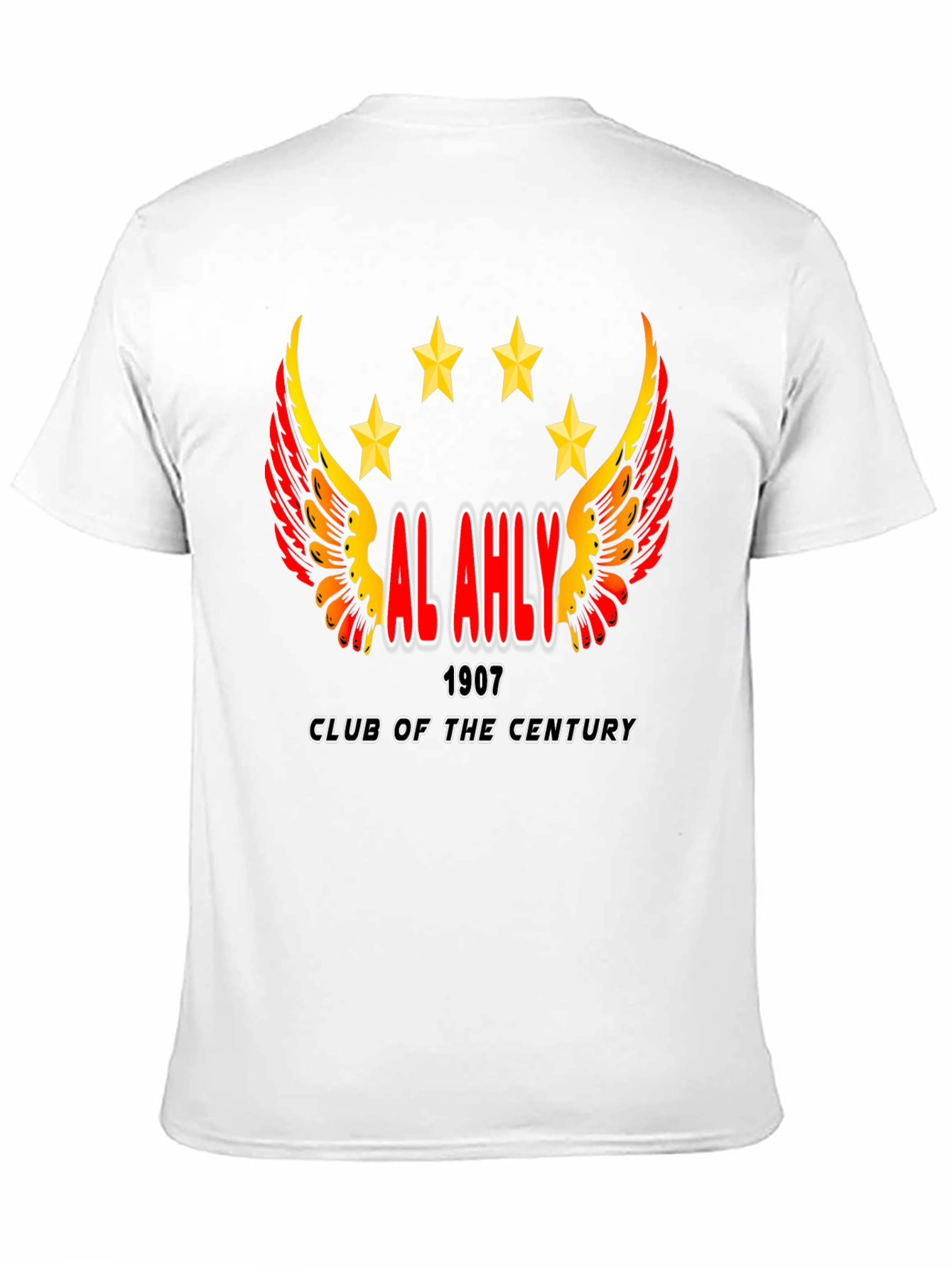 Al Ahly Club T-Shirt - Black Cotton Blend