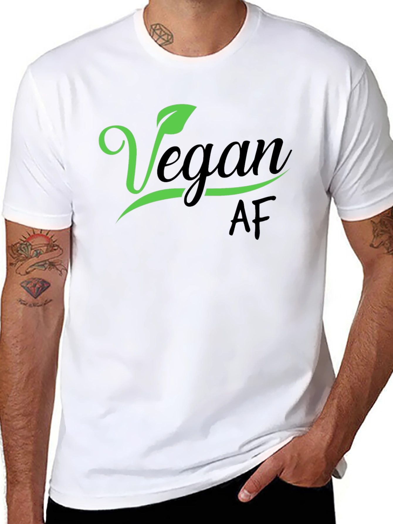 Vegan AF Black T-Shirt - Stylish & Trendy