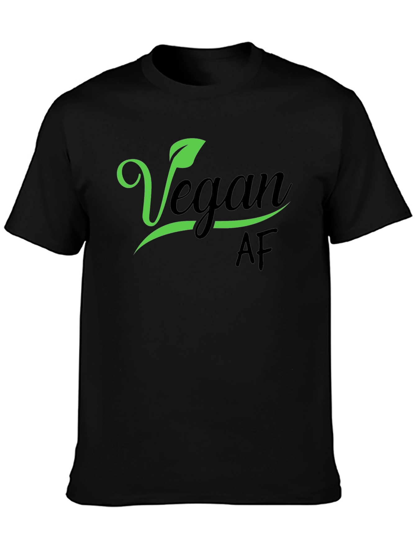 Vegan AF Black T-Shirt - Stylish & Trendy