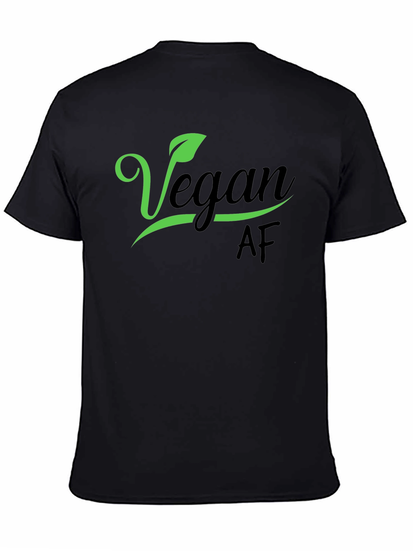 Vegan AF Black T-Shirt - Stylish & Trendy