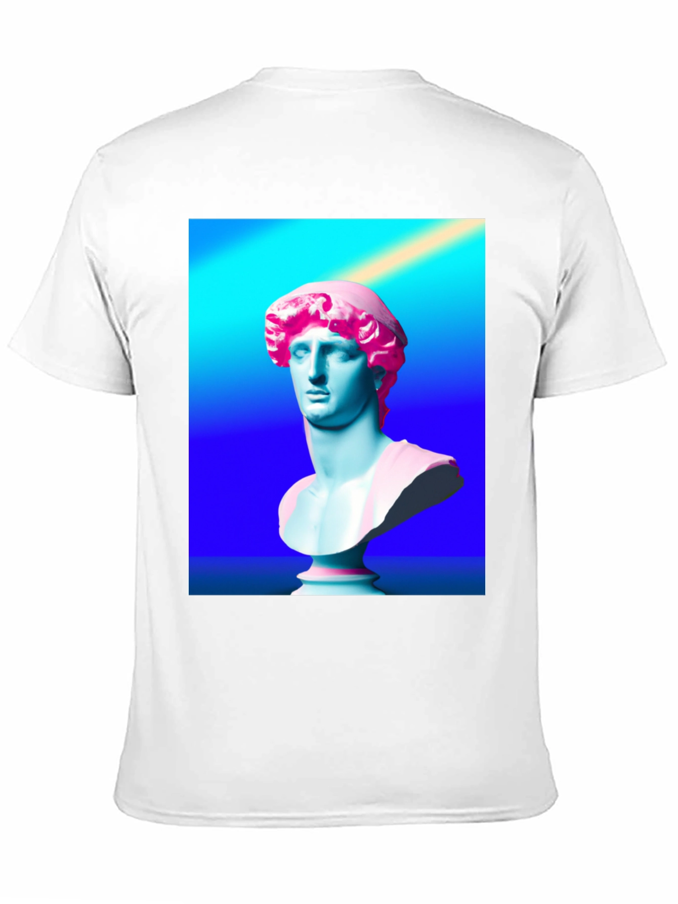 Vaporwave Bust Graphic Tee - Stylish Retro T-Shirt