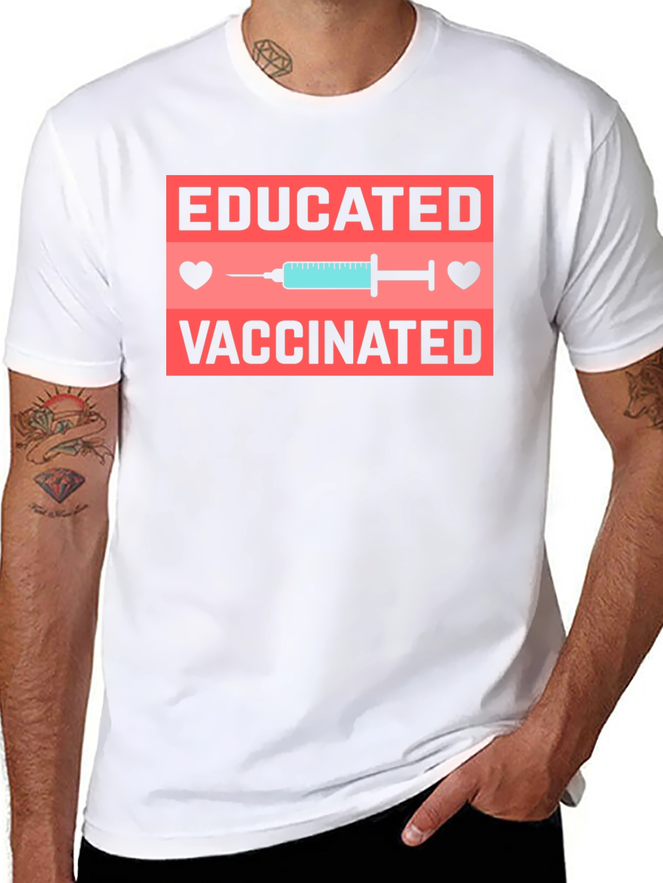 Educated & Vaccinated Graphic T-Shirt