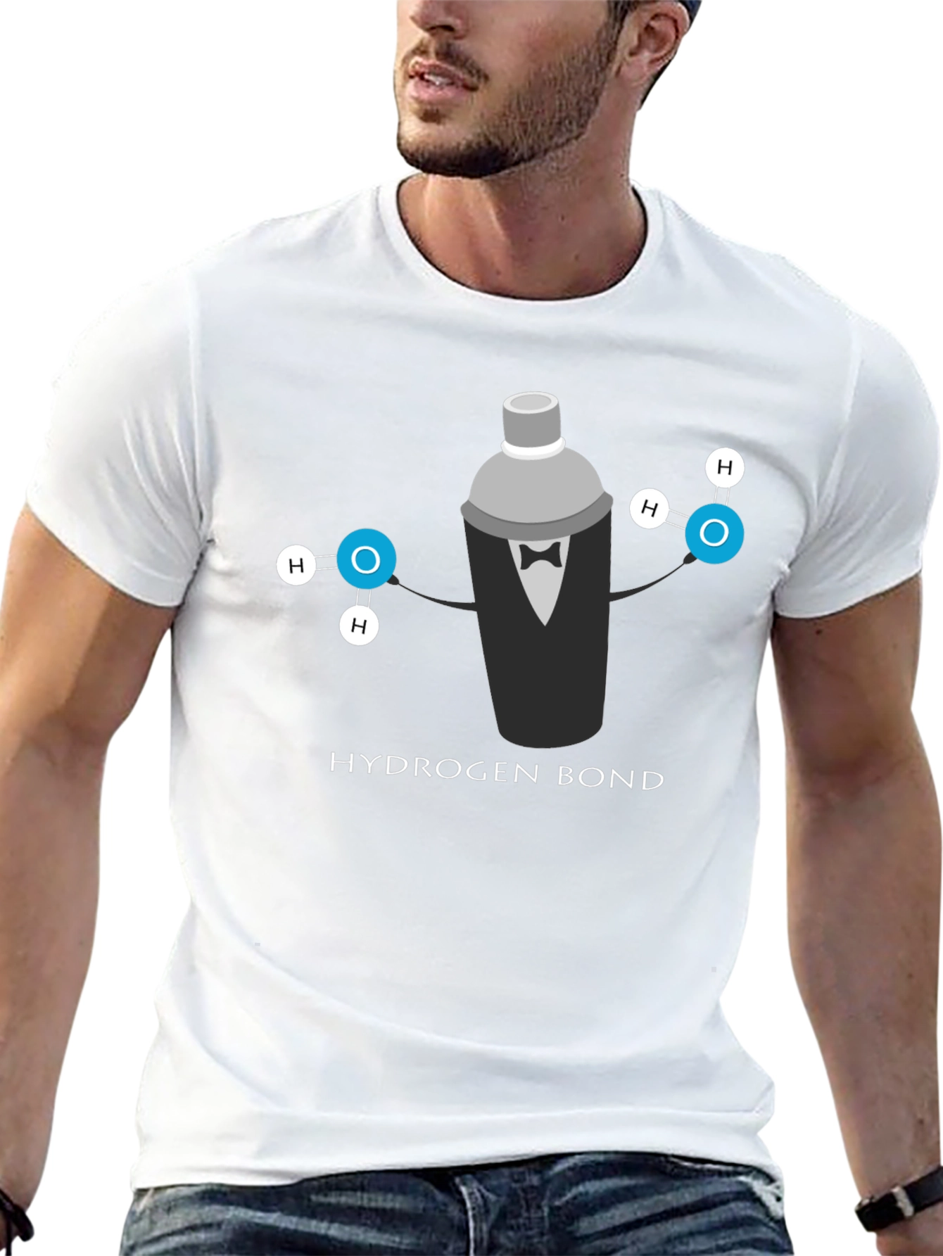 Hydrogen Bond Cocktail Shaker T-Shirt