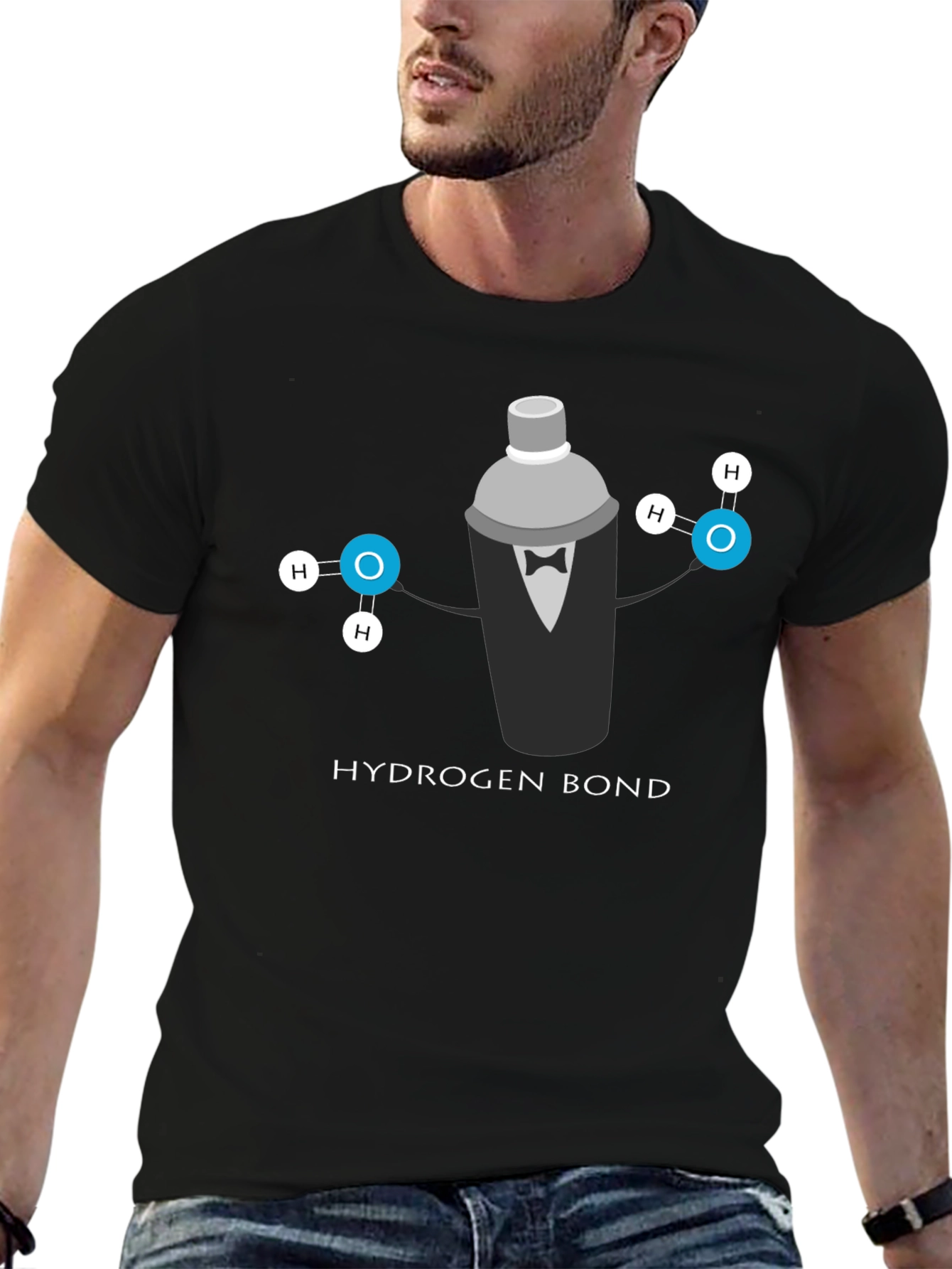 Hydrogen Bond Cocktail Shaker T-Shirt