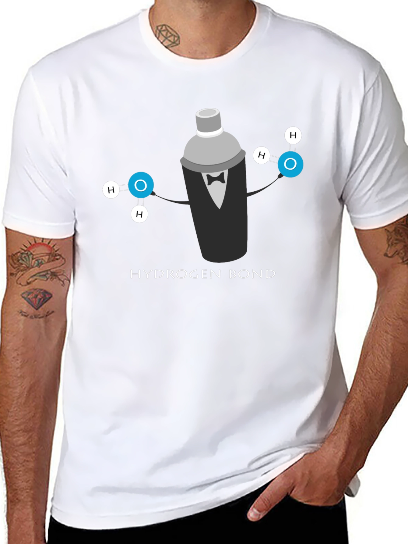 Hydrogen Bond Cocktail Shaker T-Shirt