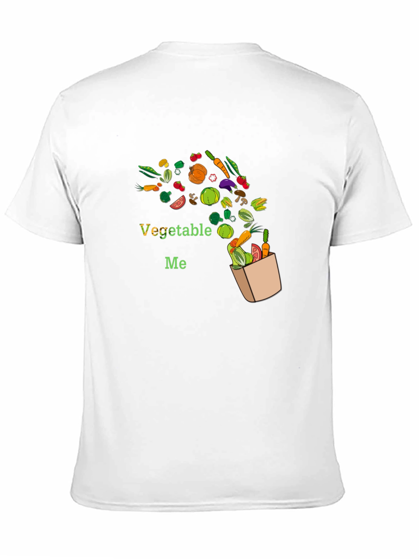 Vegetable Me Graphic Tee - Black Cotton Blend