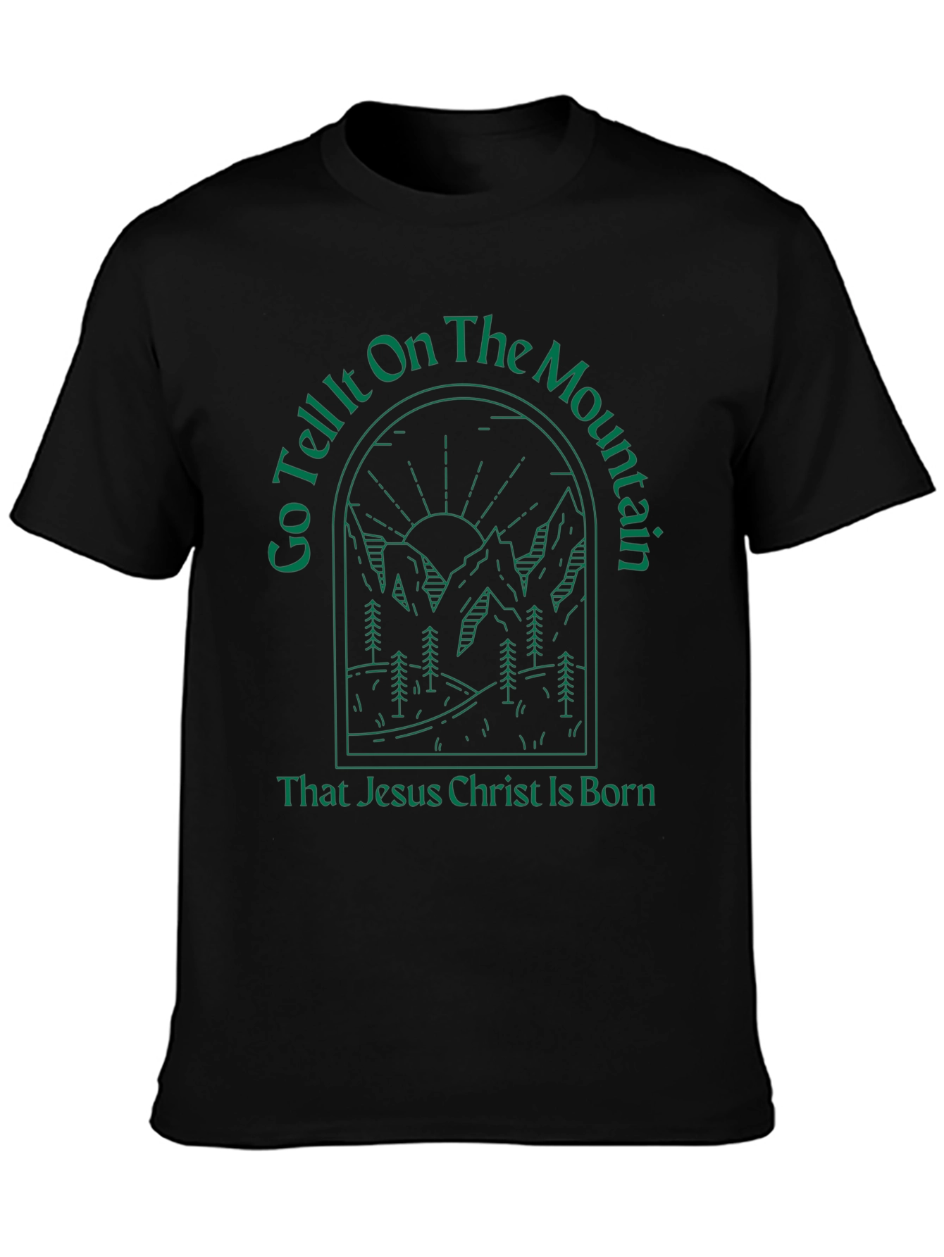 Go Tell It On the Mountain Christmas Tee