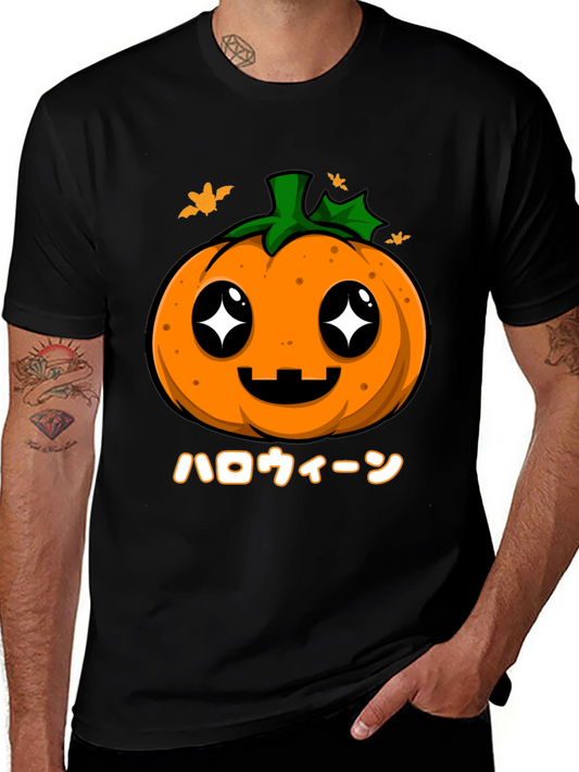 Kawaii Halloween Pumpkin T-Shirt