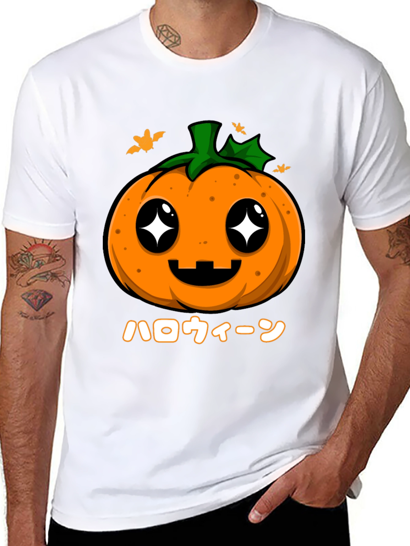 Kawaii Halloween Pumpkin T-Shirt