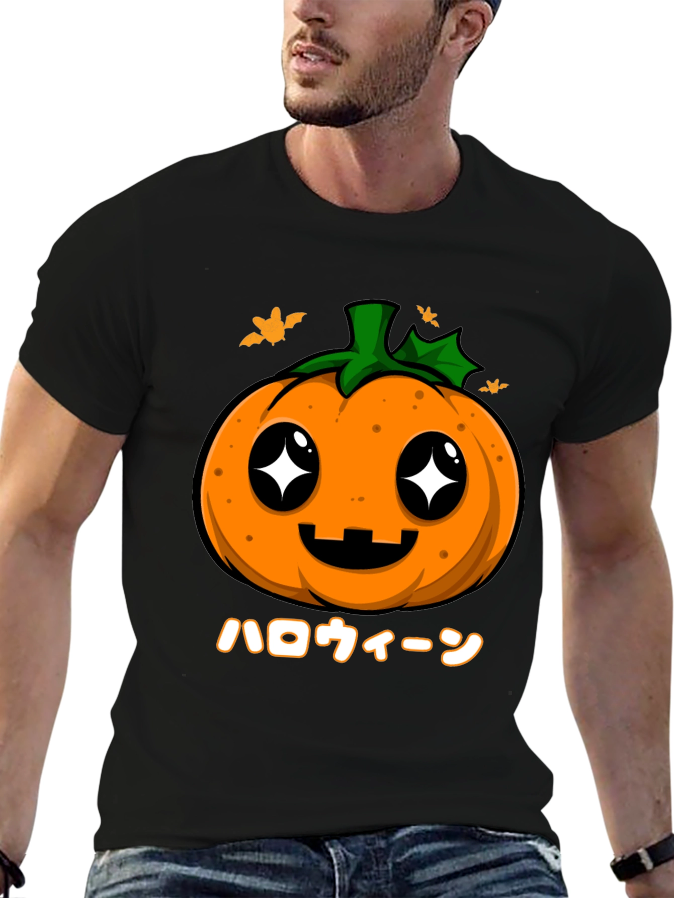 Kawaii Halloween Pumpkin T-Shirt