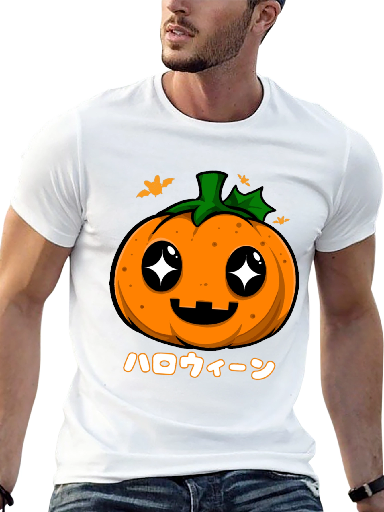 Kawaii Halloween Pumpkin T-Shirt