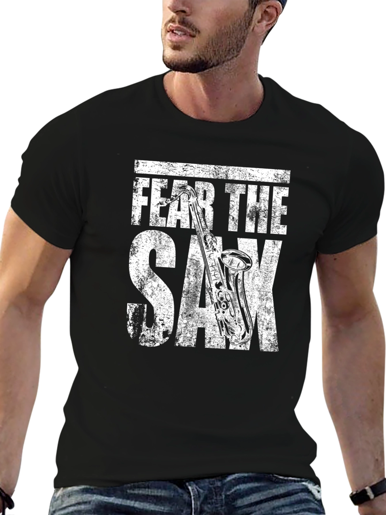 Fear the Sax T-Shirt - Musicians Graphic Tee