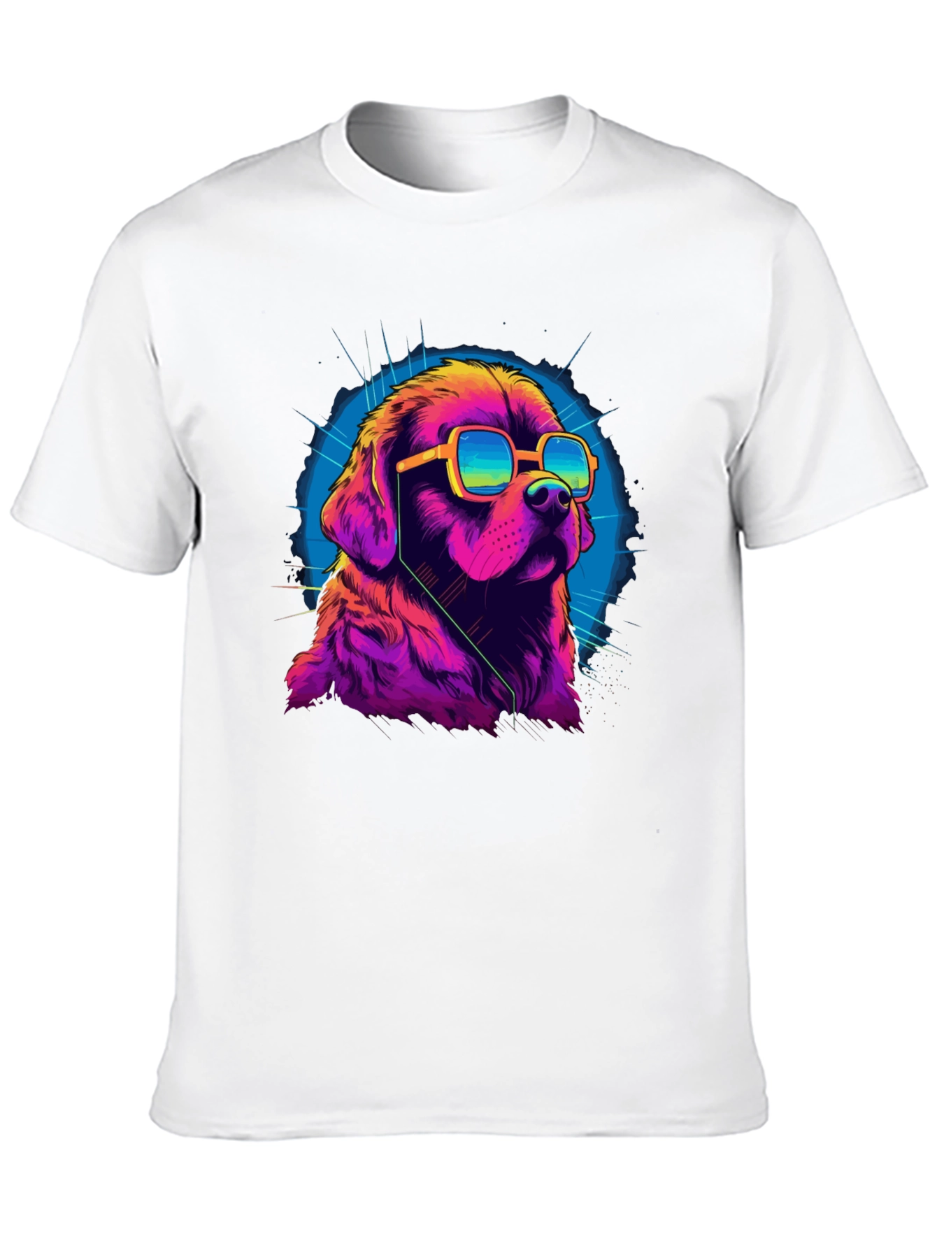 Cool Dog Graphic Tee - Mens Black T-Shirt