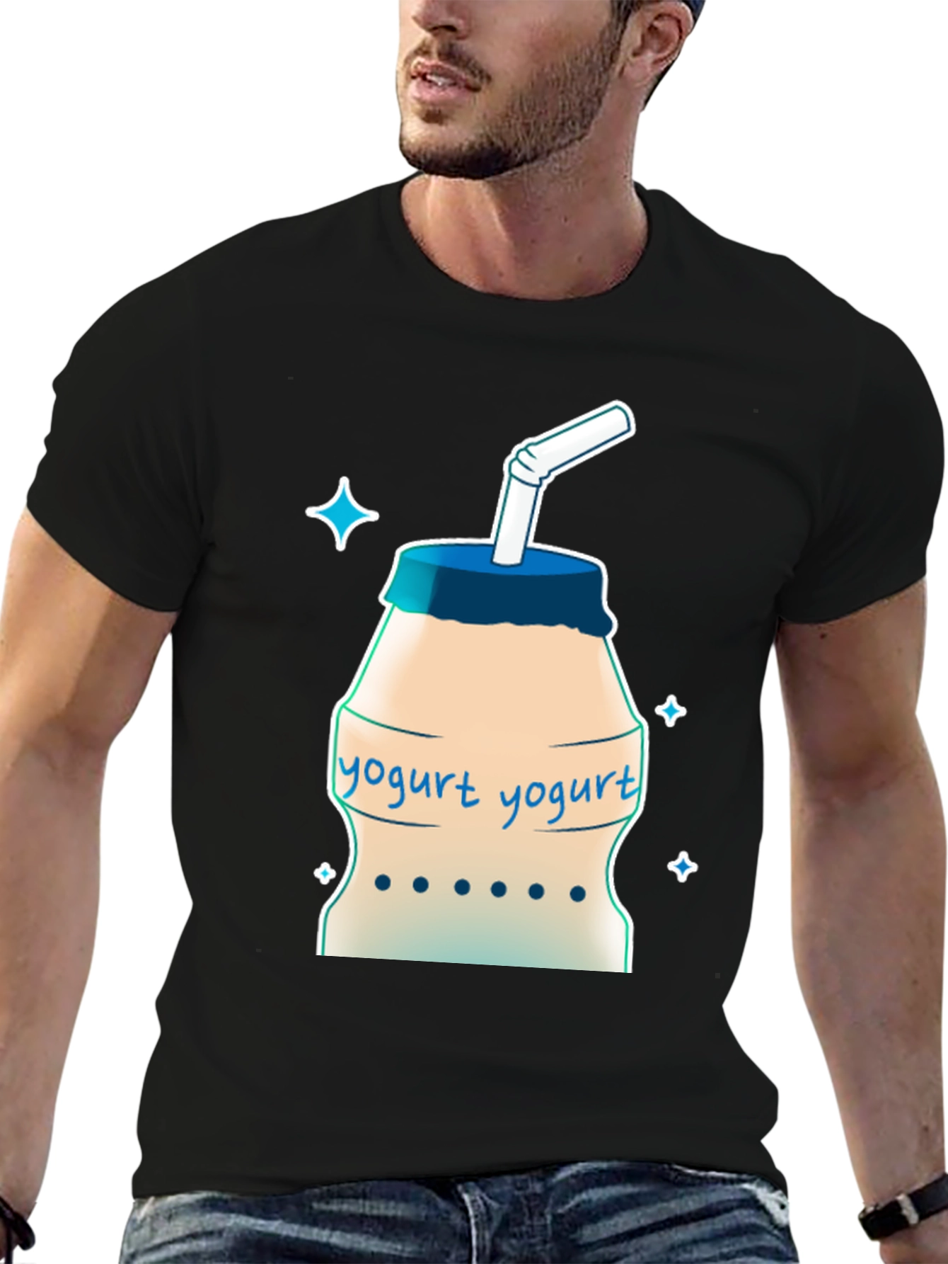 Yogurt Drink T-Shirt - Cool Graphic Tee