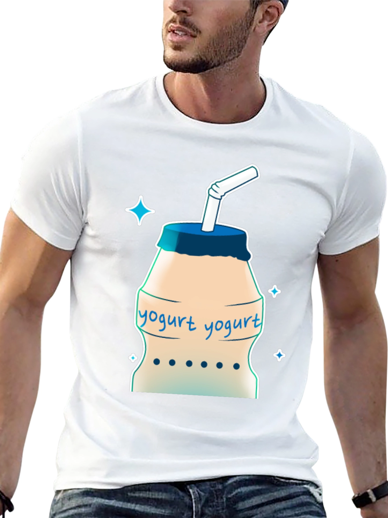 Yogurt Drink T-Shirt - Cool Graphic Tee