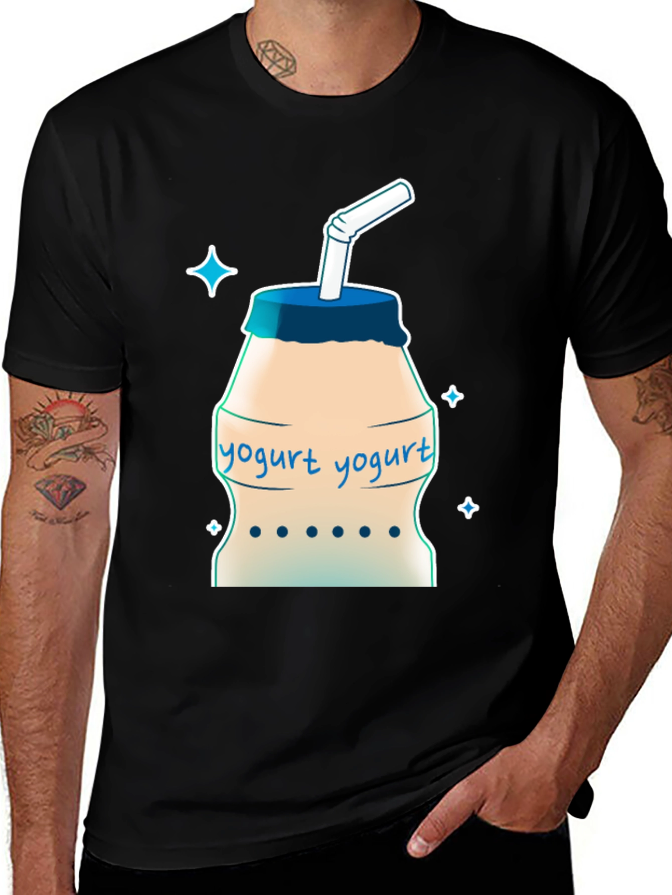 Yogurt Drink T-Shirt - Cool Graphic Tee