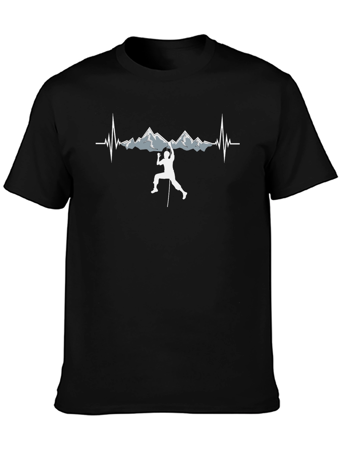 Mountain Climber Heartbeat T-Shirt