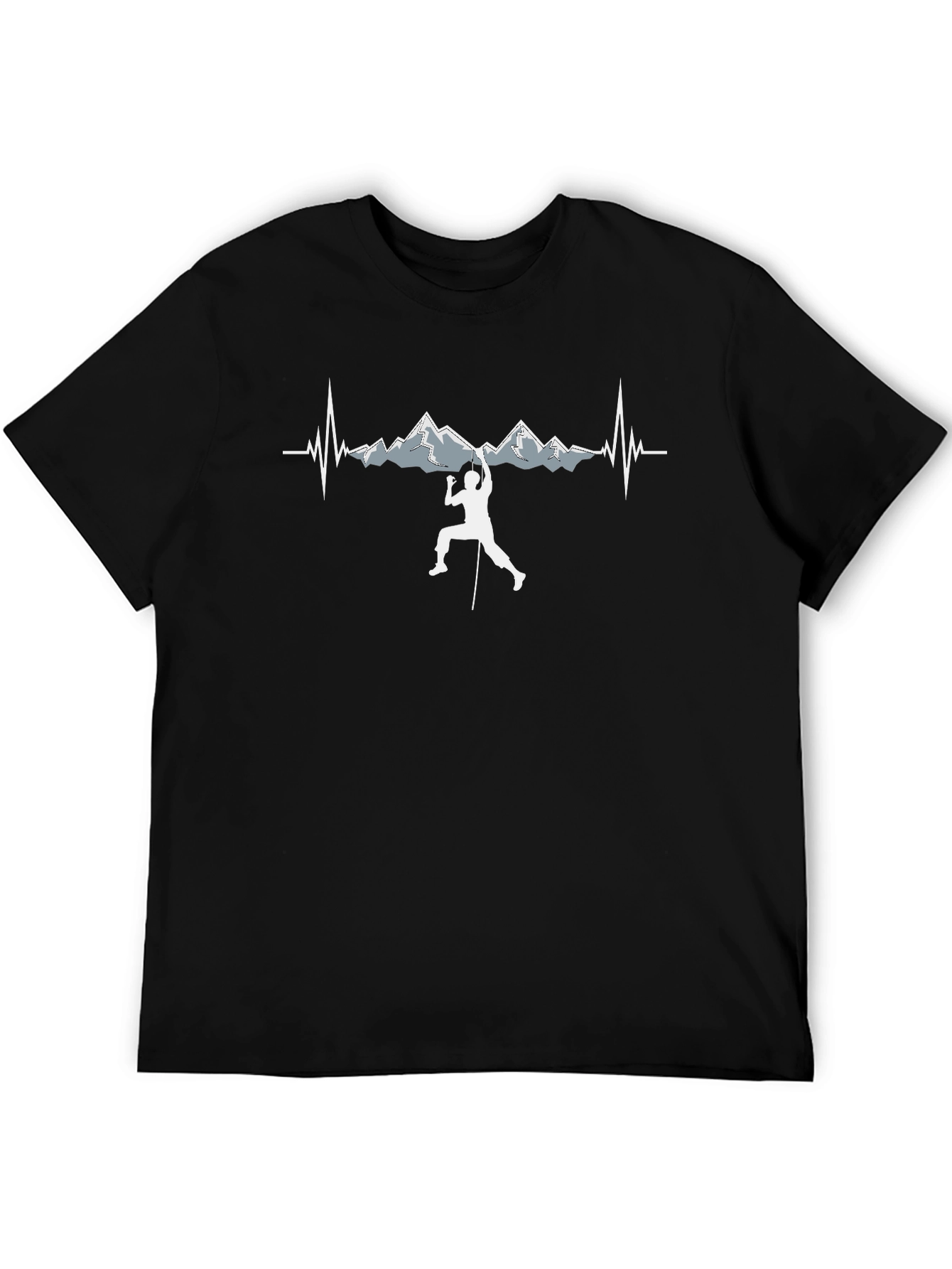 Mountain Climber Heartbeat T-Shirt
