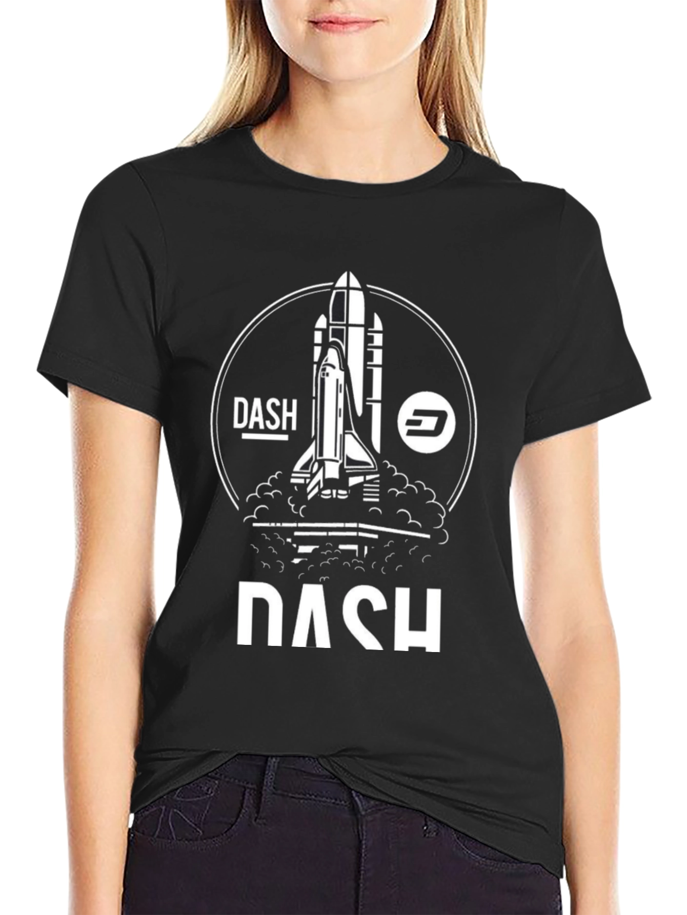 Dash Rocket Launch Black T-Shirt