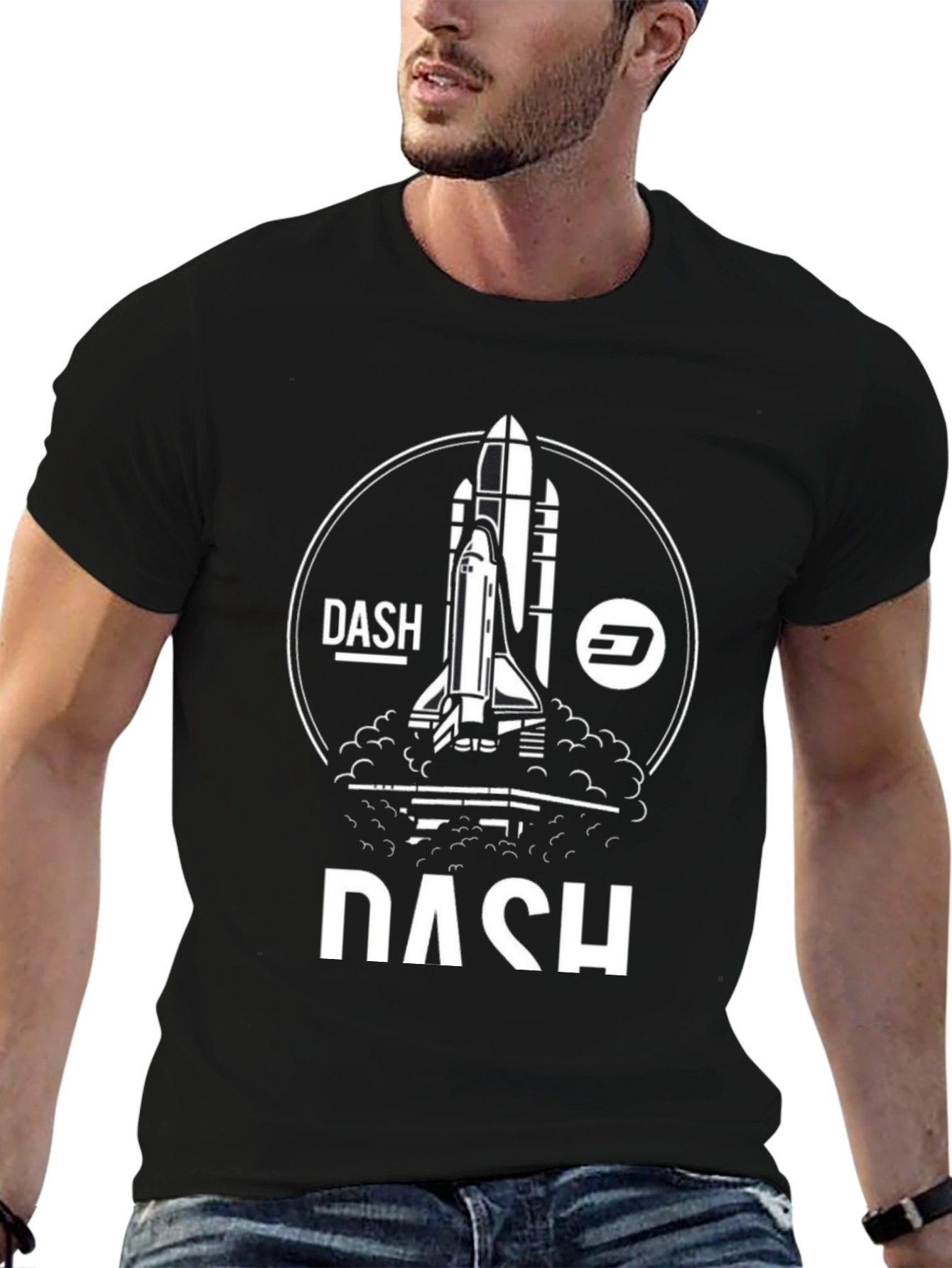 Dash Rocket Launch Black T-Shirt