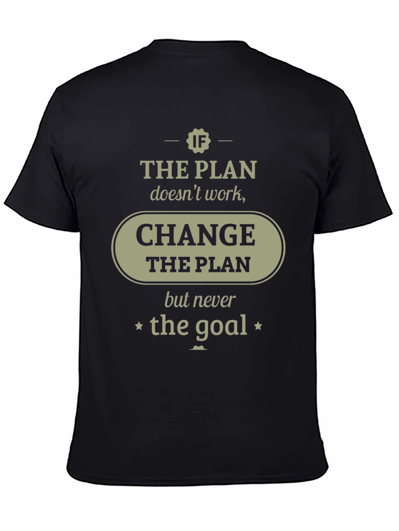 Motivational T-Shirt: Change the Plan Not the Goal