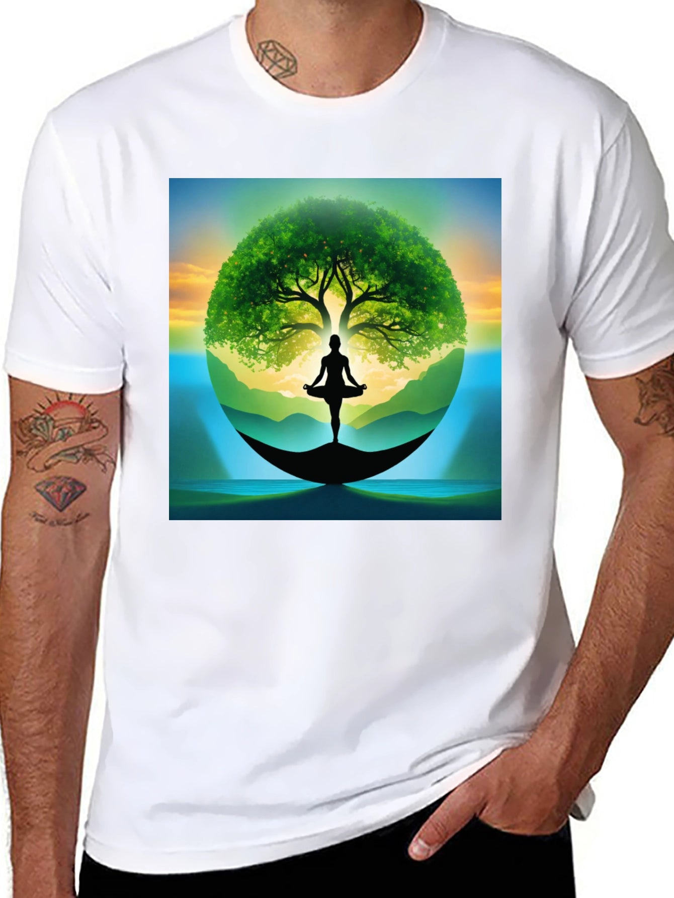 Zen Tree of Life Yoga T-Shirt