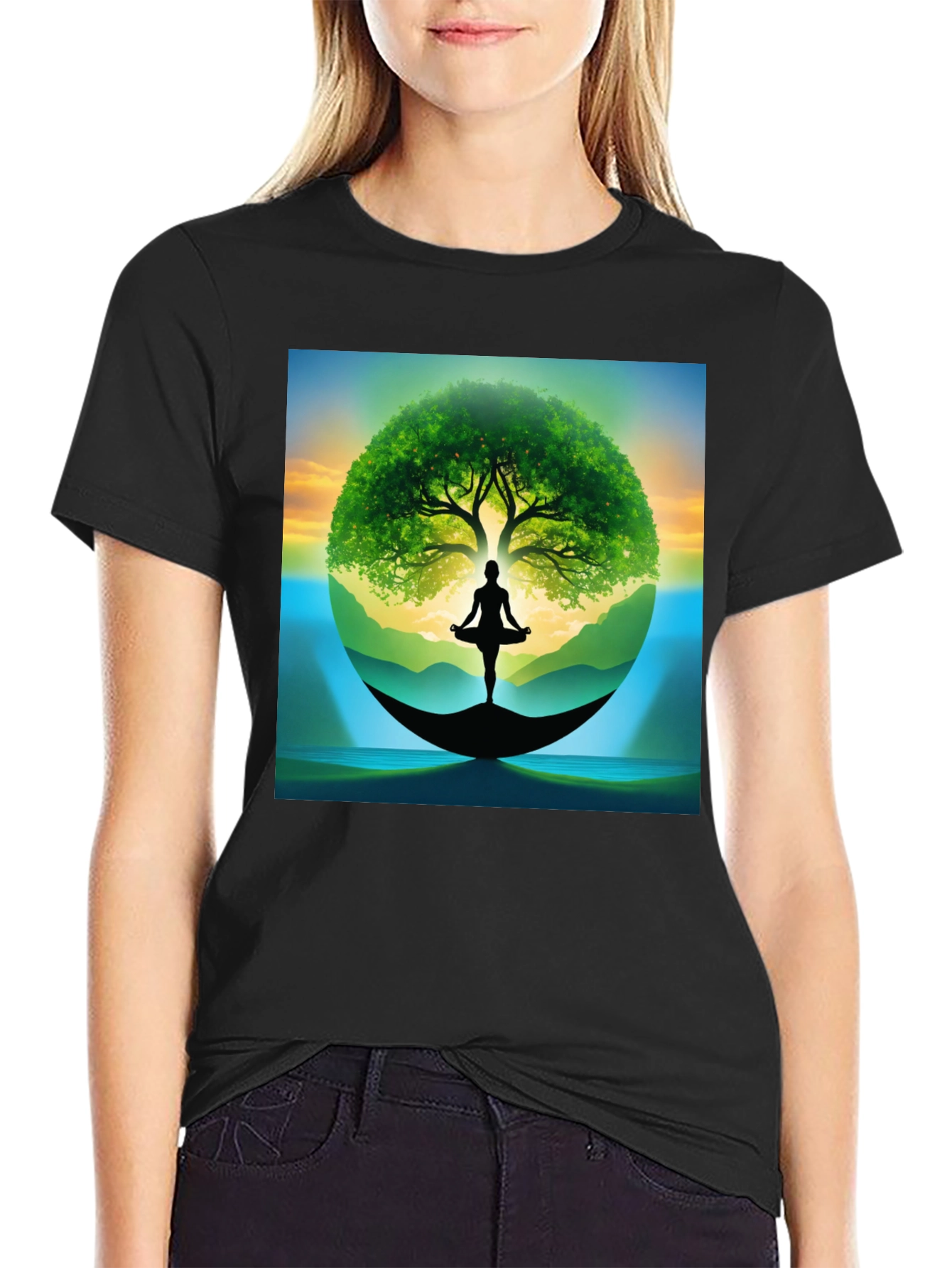 Zen Tree of Life Yoga T-Shirt