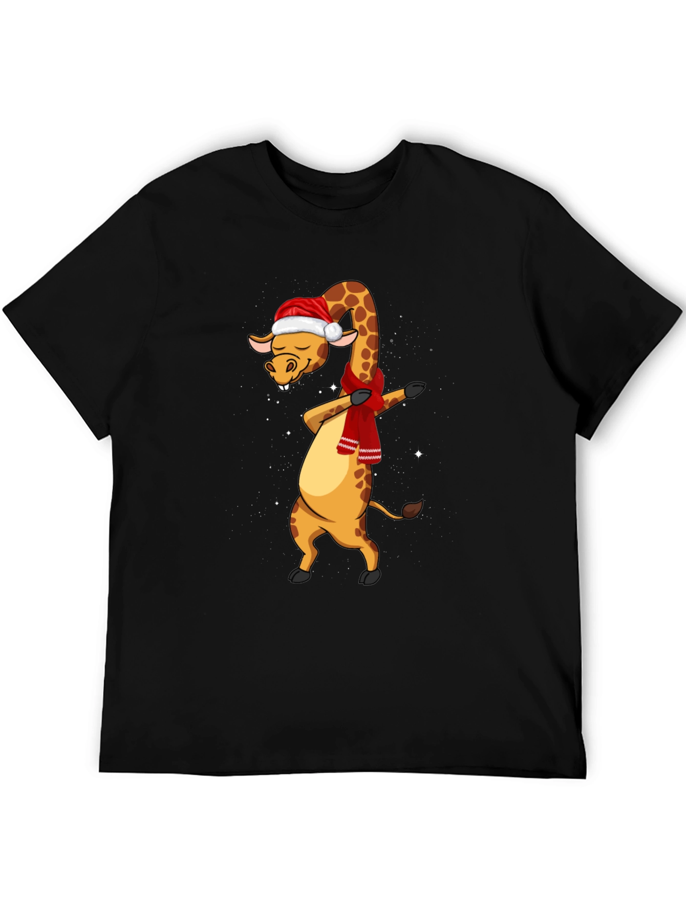 Dabbing Giraffe Christmas T-Shirt