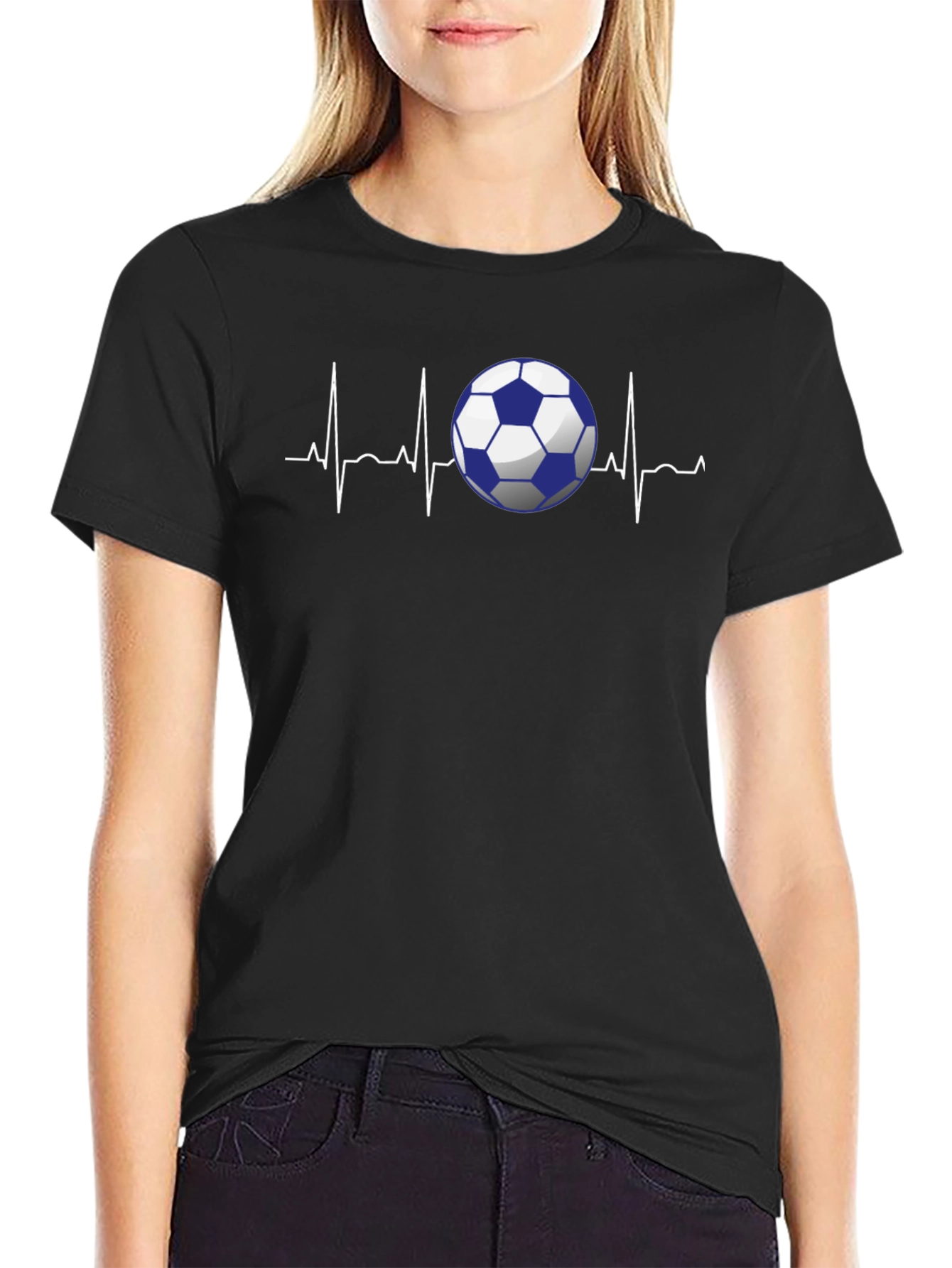 Soccer Heartbeat Graphic Tee