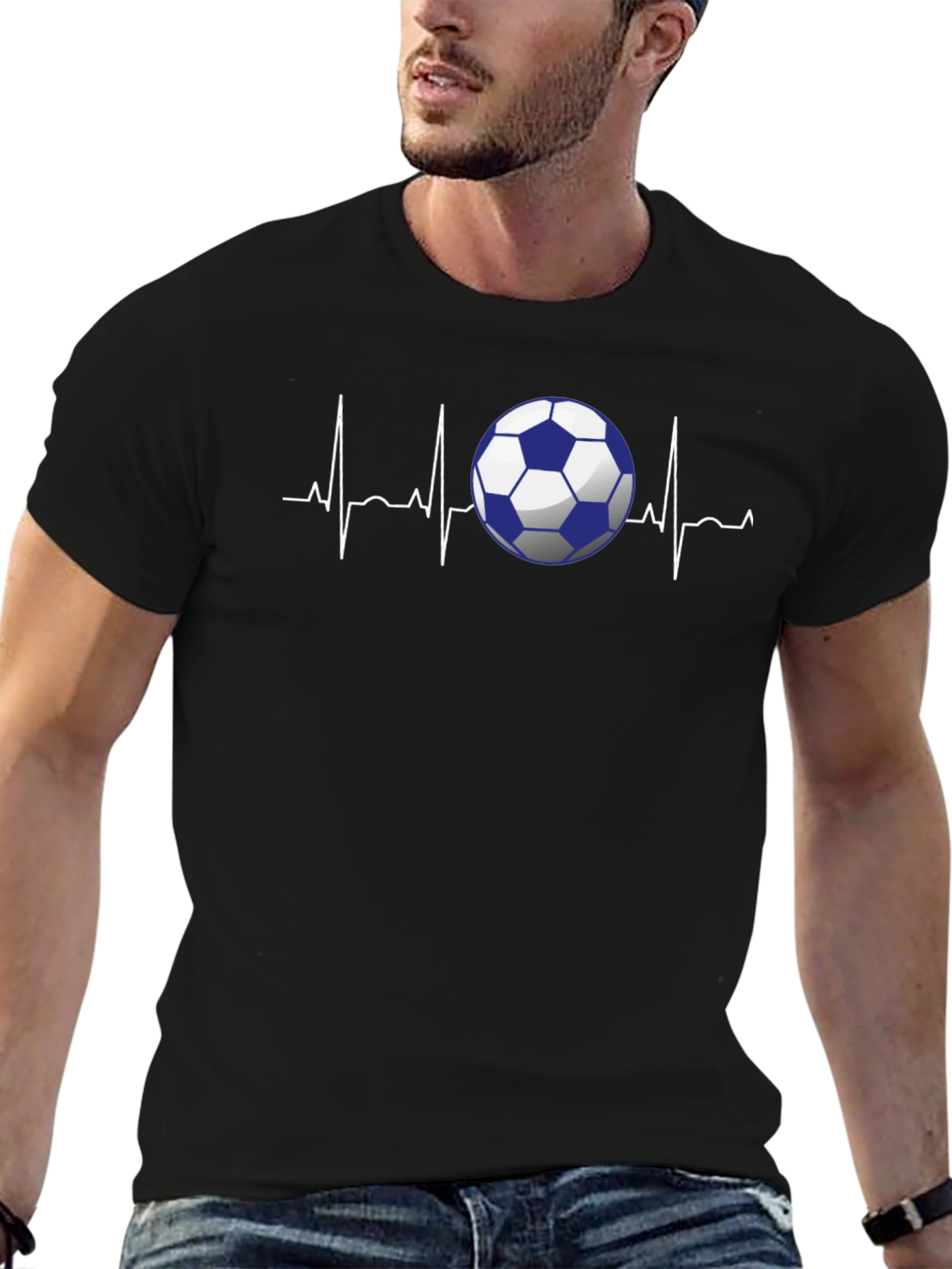 Soccer Heartbeat Graphic Tee