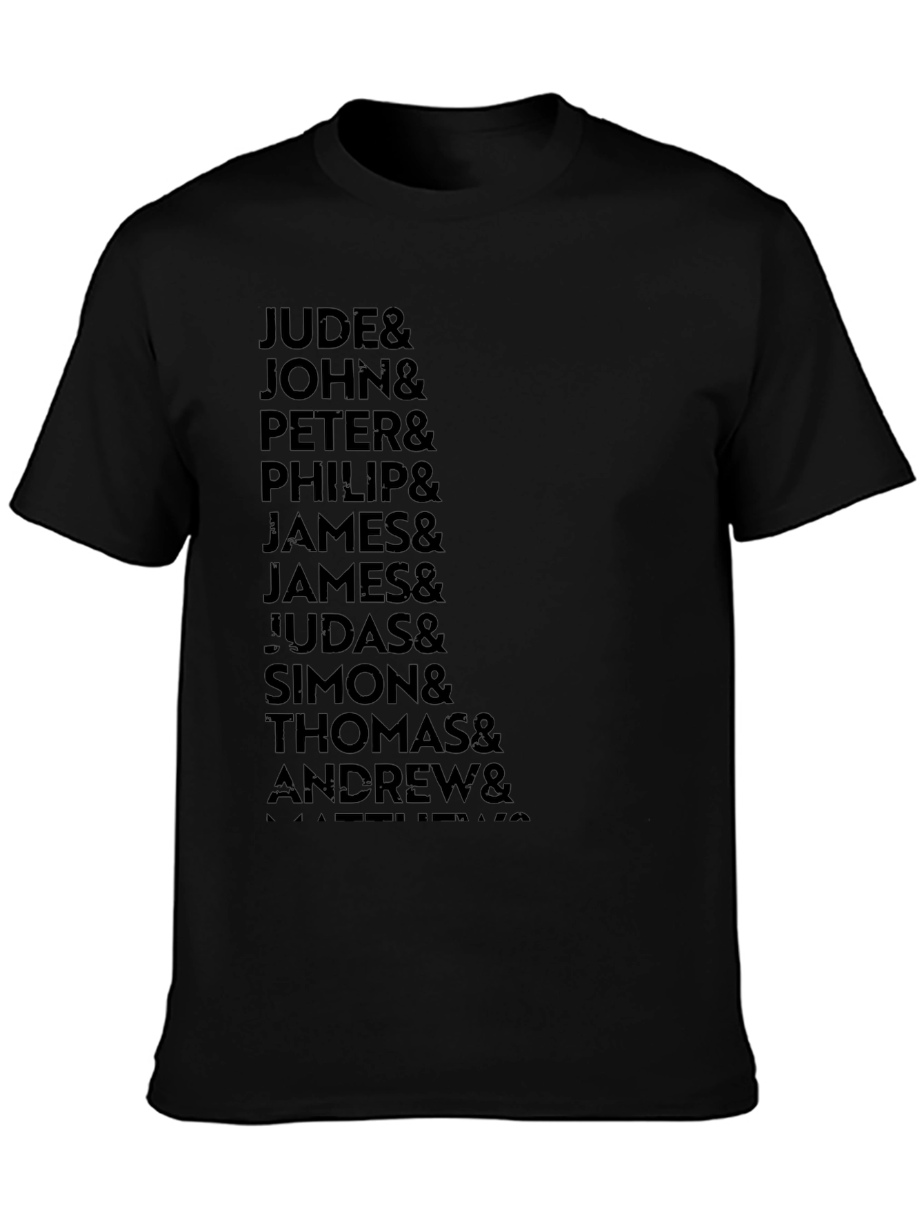 Twelve Apostles T-Shirt - Black