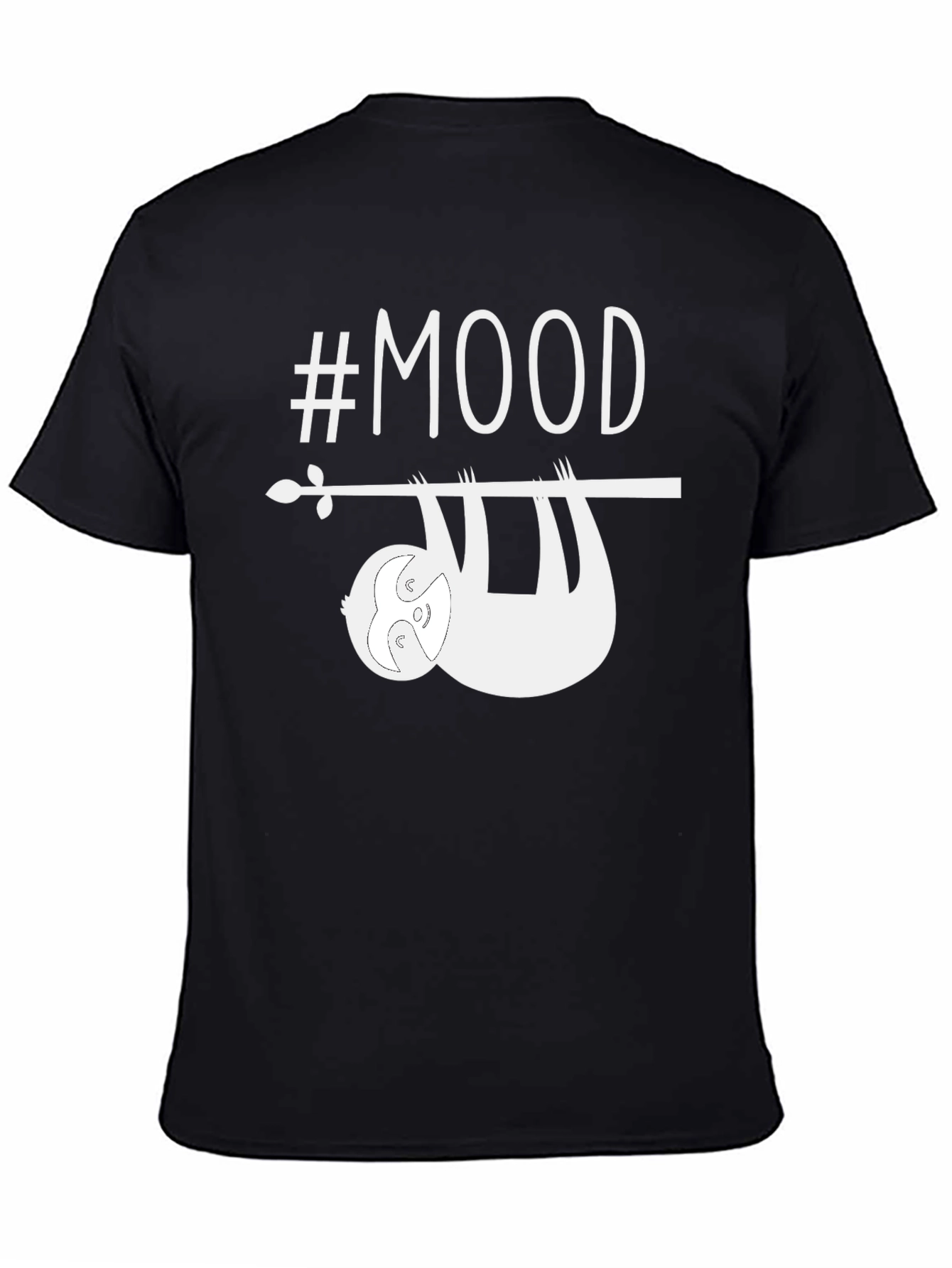 #Mood Sloth Graphic Tee - Relaxed Comfort
